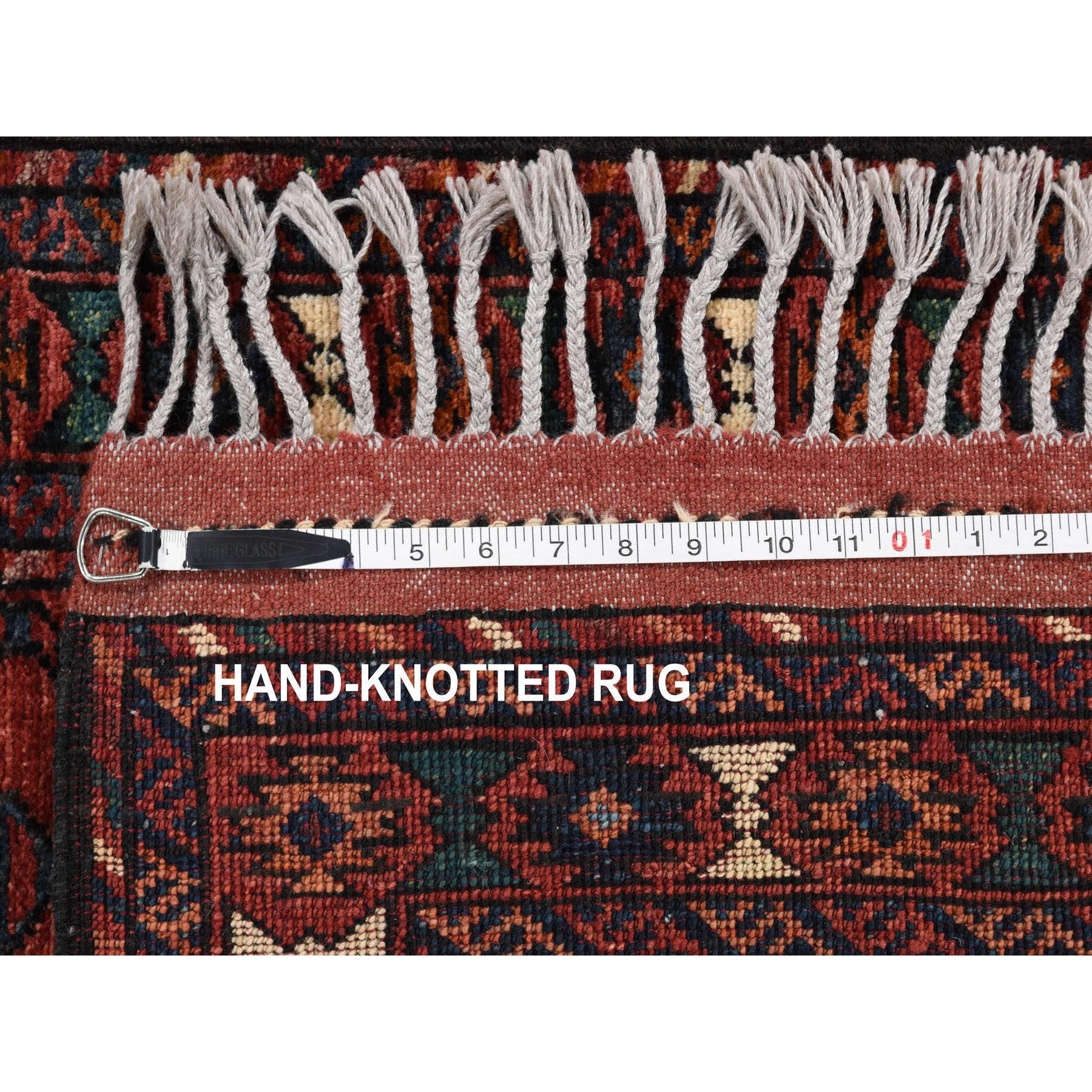 2-7 x4- Afghan Ersari Boteh Design Pure Wool Hand Knotted Oriental Rug 