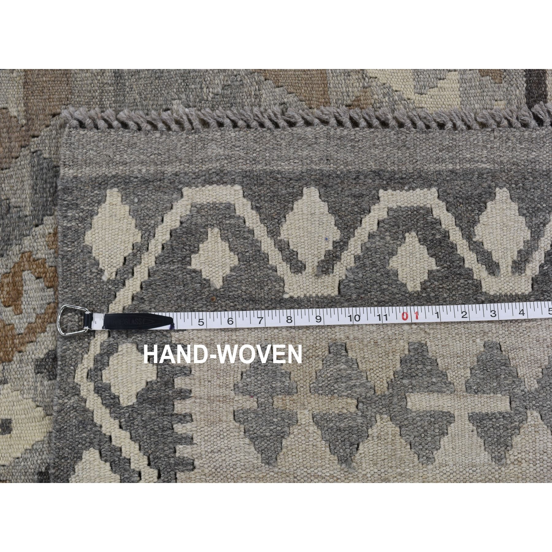5-8 x8-1   Undyed Natural Wool Afghan Kilim Reversible Hand Woven Oriental Rug 