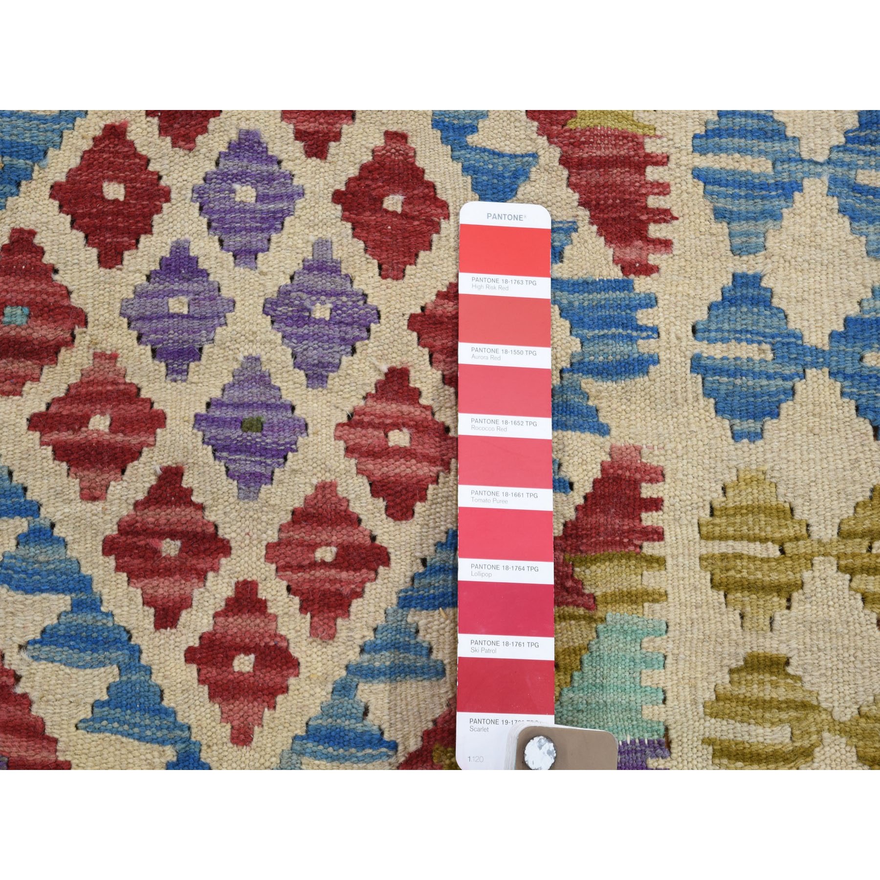 3-7 x6- Veggie Dyes Afghan Kilim Pure Wool Hand Woven Oriental Rug 