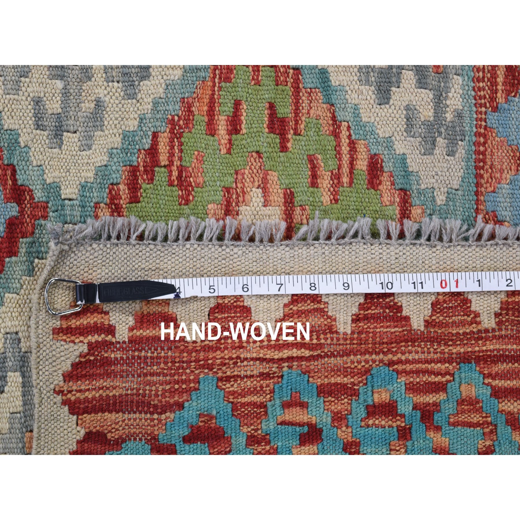 4-x5-9  Veggie Dyes Afghan Kilim Pure Wool Hand Woven Oriental Rug 