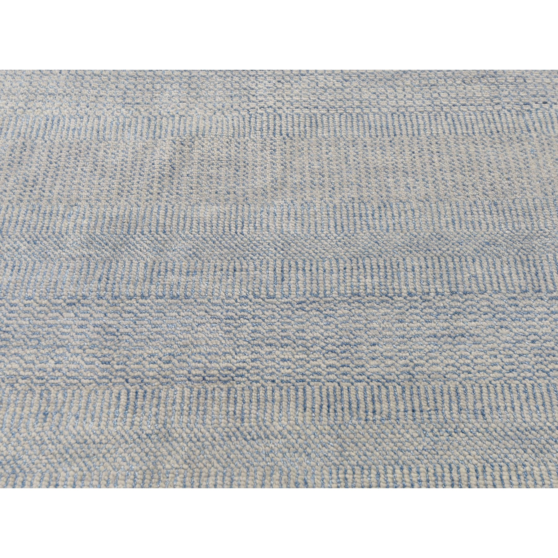 12-x14-6  Oversized Blue Grass Design Thick And Plush Hand Knotted Oriental Rug 
