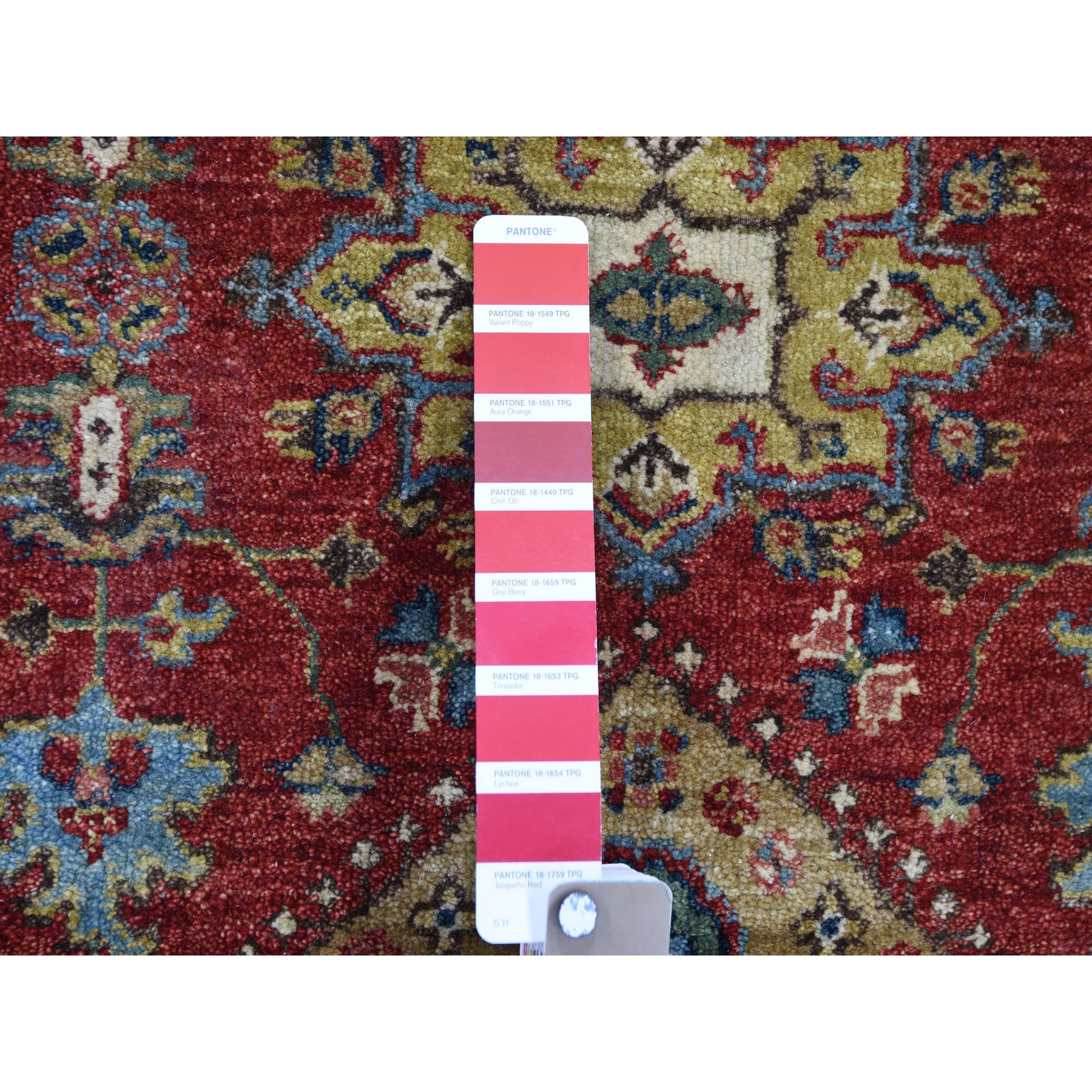 2-6 x8- Red Karajeh Design Runner Pure Wool Hand Knotted Oriental Rug 