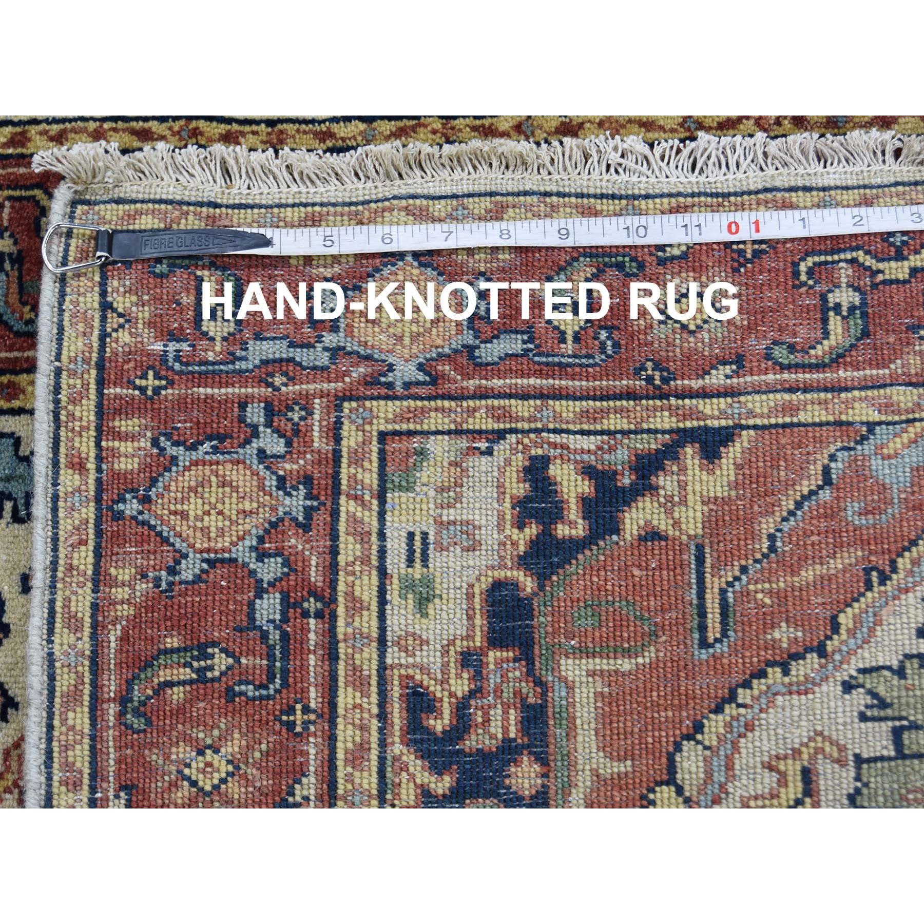 2-8 x10-1  Antiqued Heriz Re-creation Runner Hand Knotted Oriental Rug 