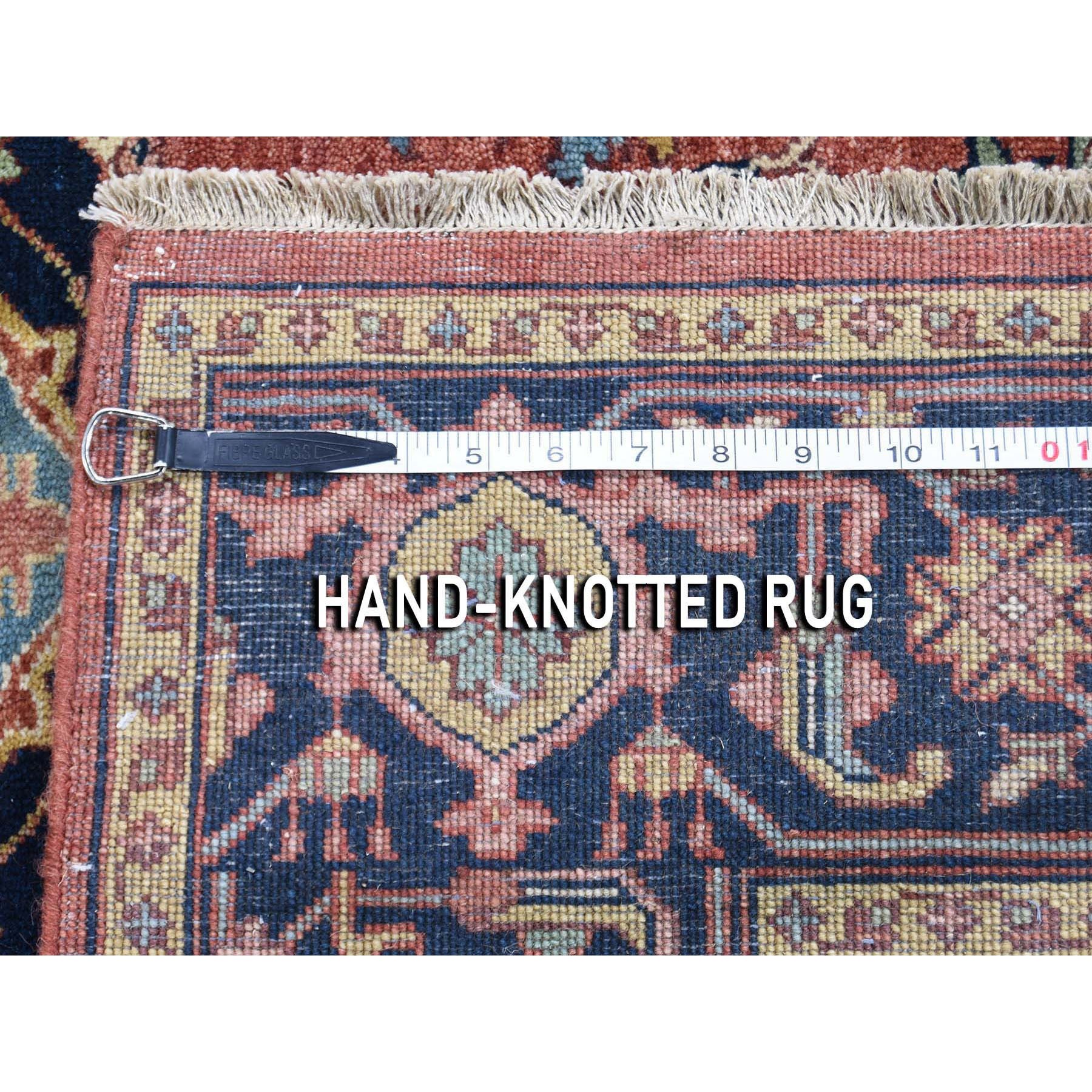 5-2 x7-2  Antiqued Heriz Re-creation Pure Wool Hand Knotted Oriental Rug 