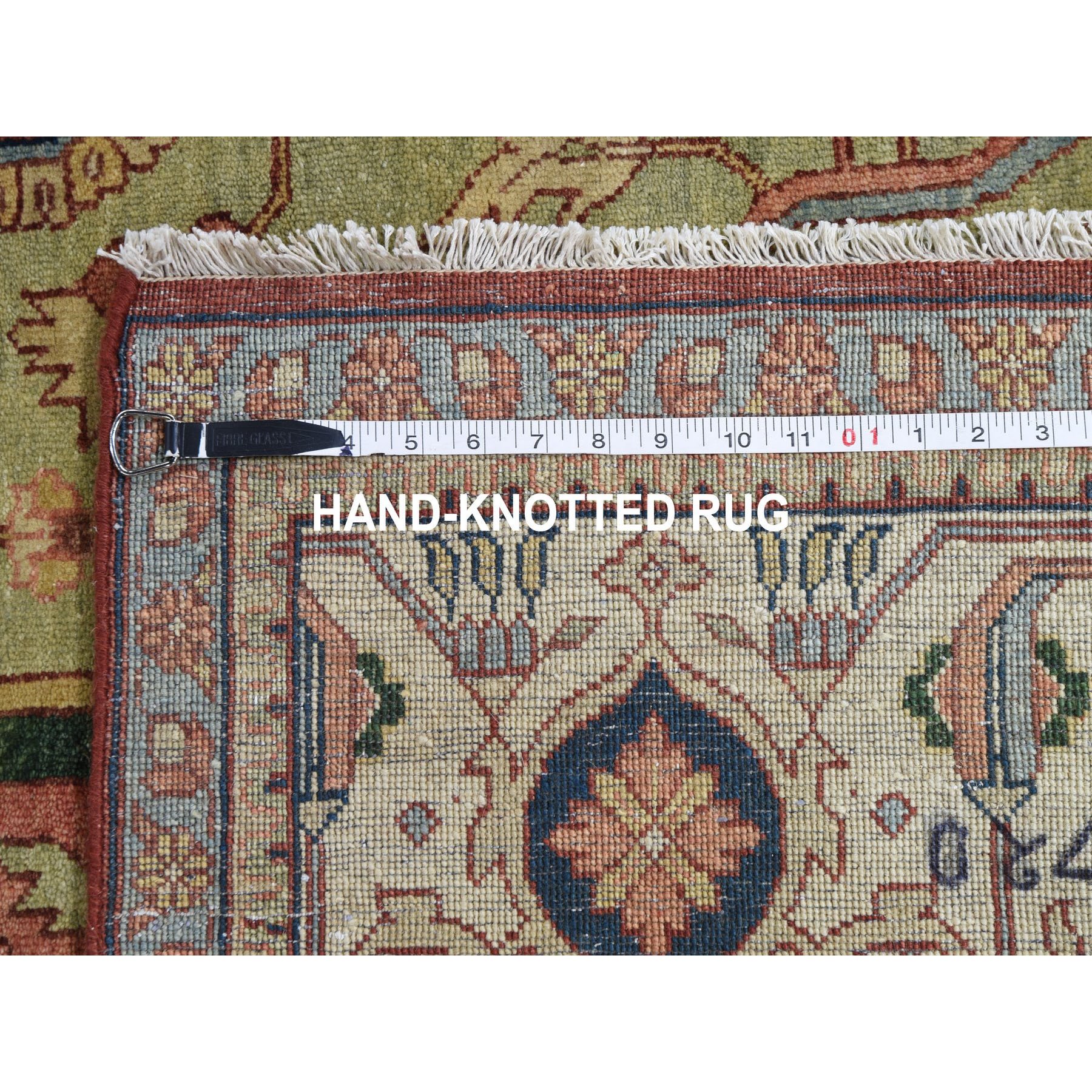 10-x14- Antiqued Heriz Re-Creation Pure Wool Hand Knotted Oriental Rug 