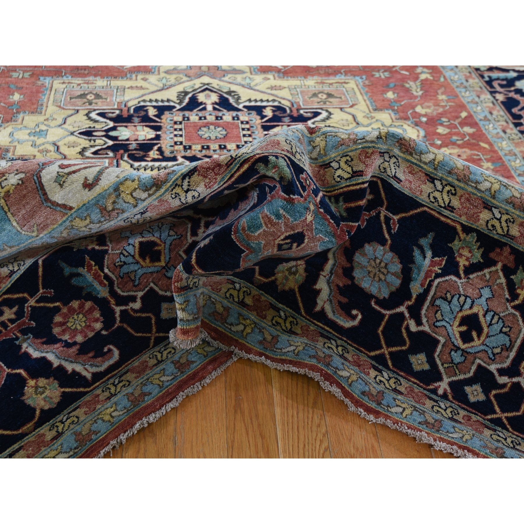 8-2 x10- Antiqued Heriz Re-Creation Hand Knotted Pure Wool Oriental Rug 