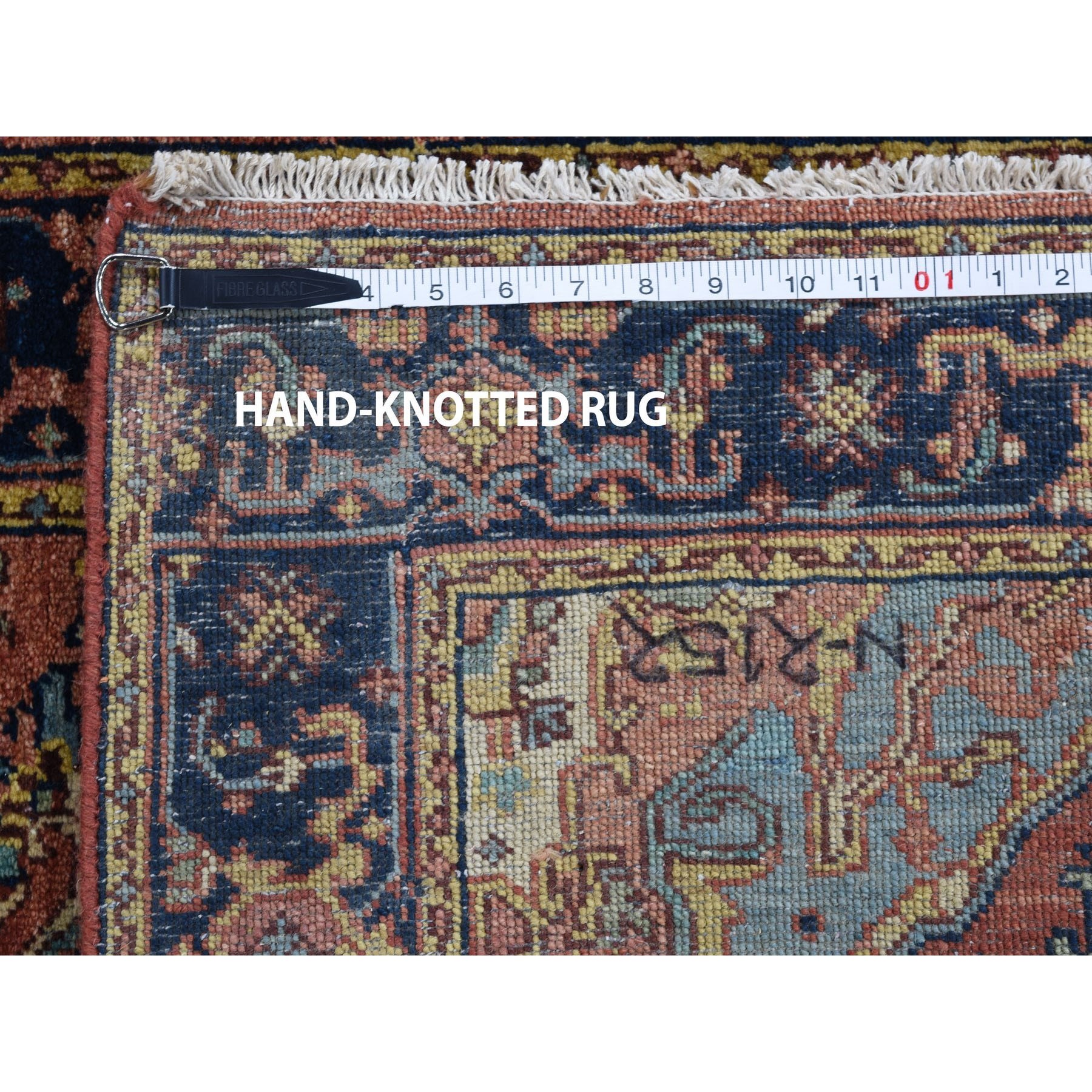 2-7 x6-3  Antiqued Heriz Re-creation Runner Pure Wool Hand Knotted Oriental Rug 