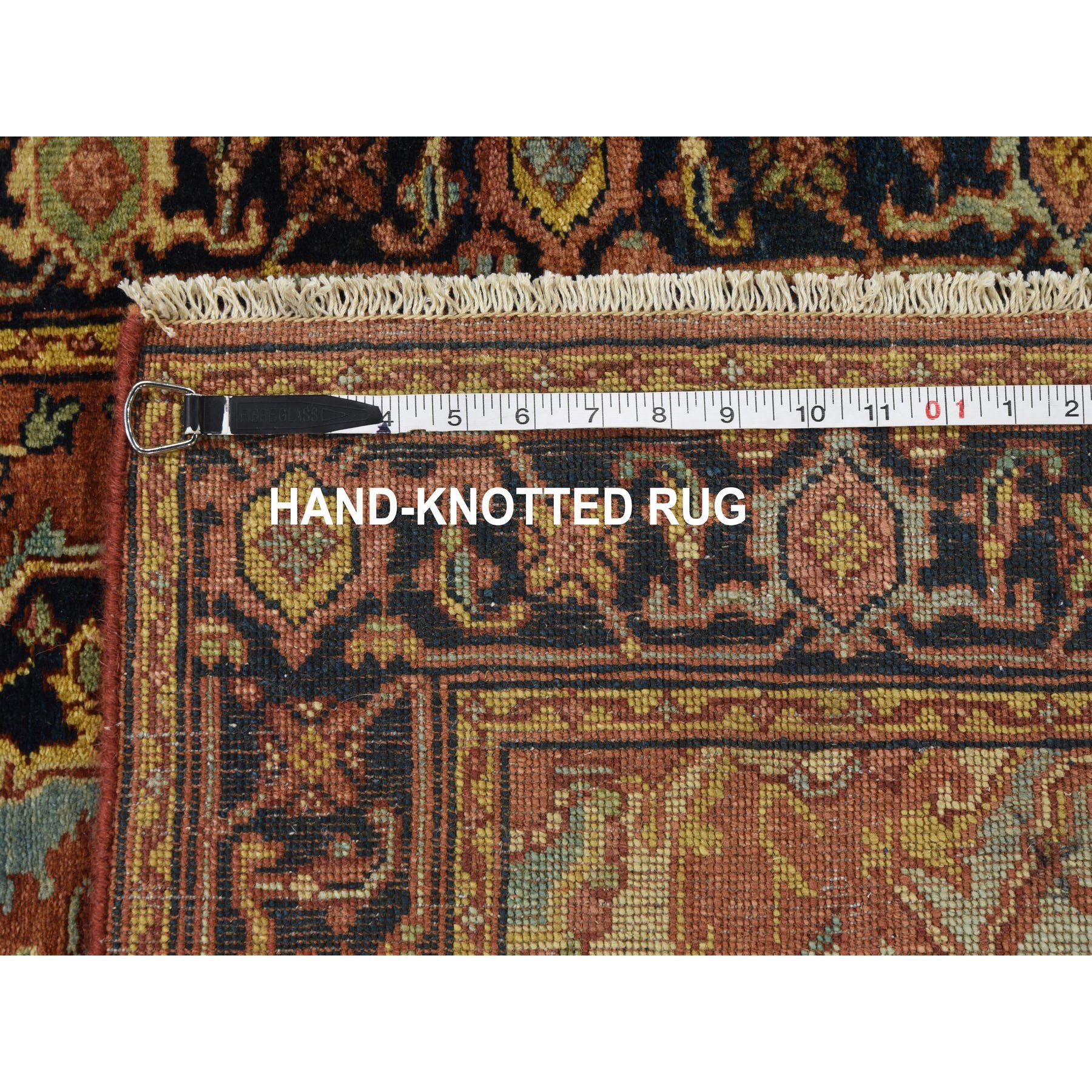 3-1 x5-2  Antiqued Heriz Re-creation Pure Wool Hand Knotted Oriental Rug 
