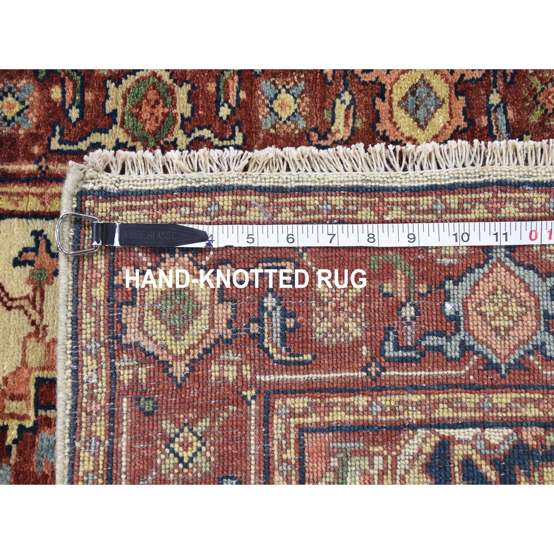 3-x5-1  Antiqued Heriz Re-Creation Hand Knotted Pure Wool Oriental Rug 