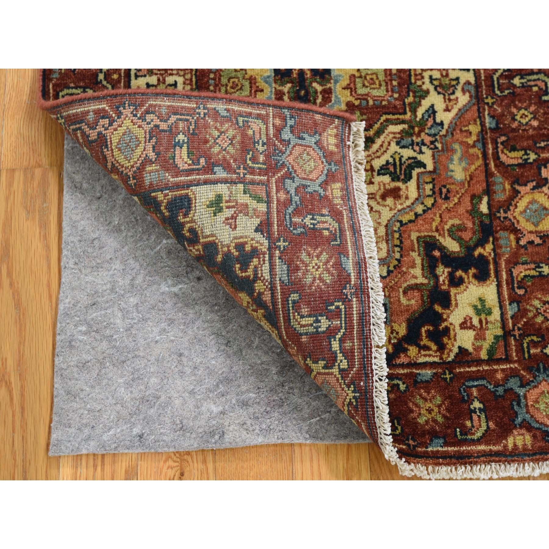 2-x3- Antiqued Heriz Re-Creation Hand Knotted Pure Wool Oriental Rug 