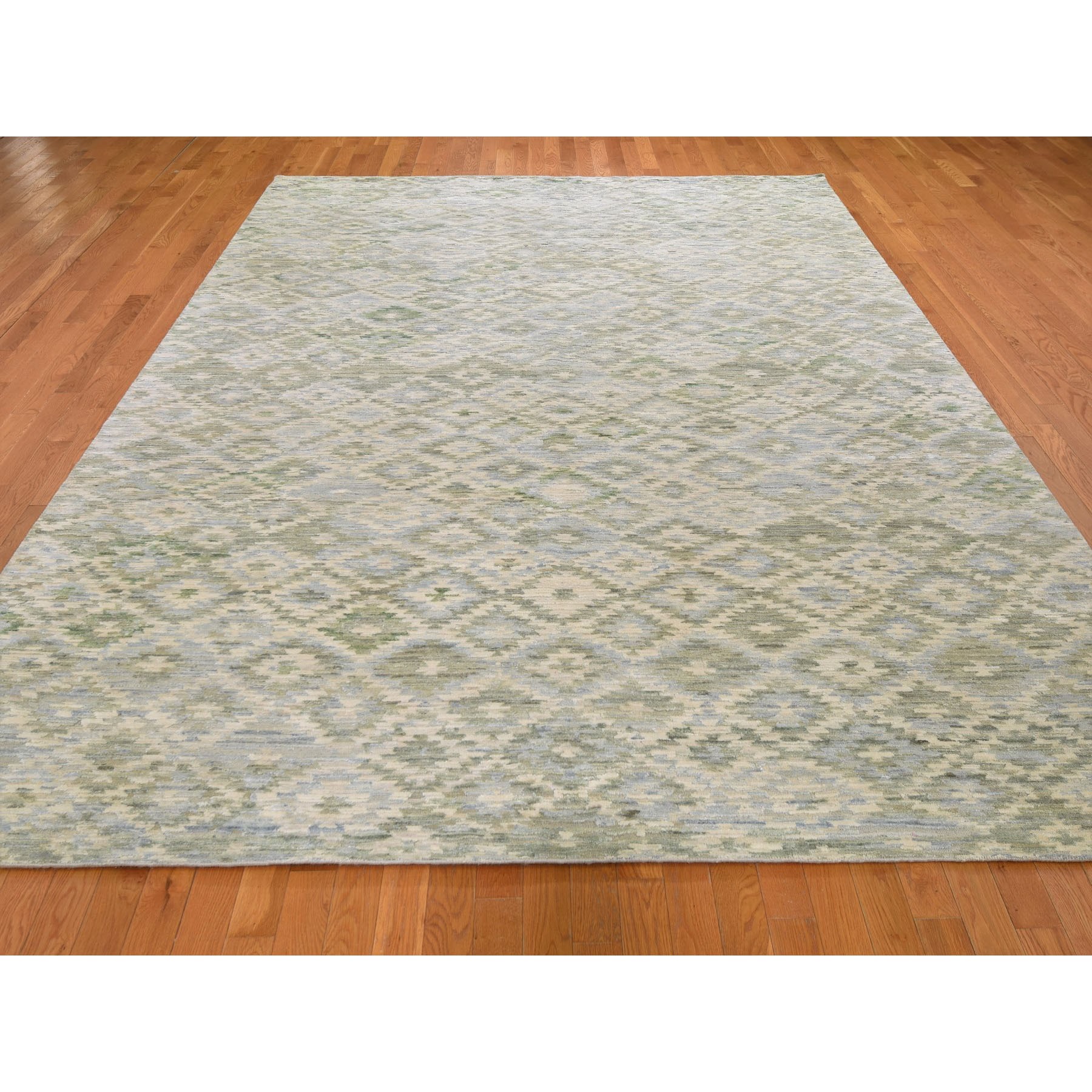 8-10 x12-1  THE PASTEL COLLECTION, Silk With Textured Wool Hand Knotted Oriental Rug 