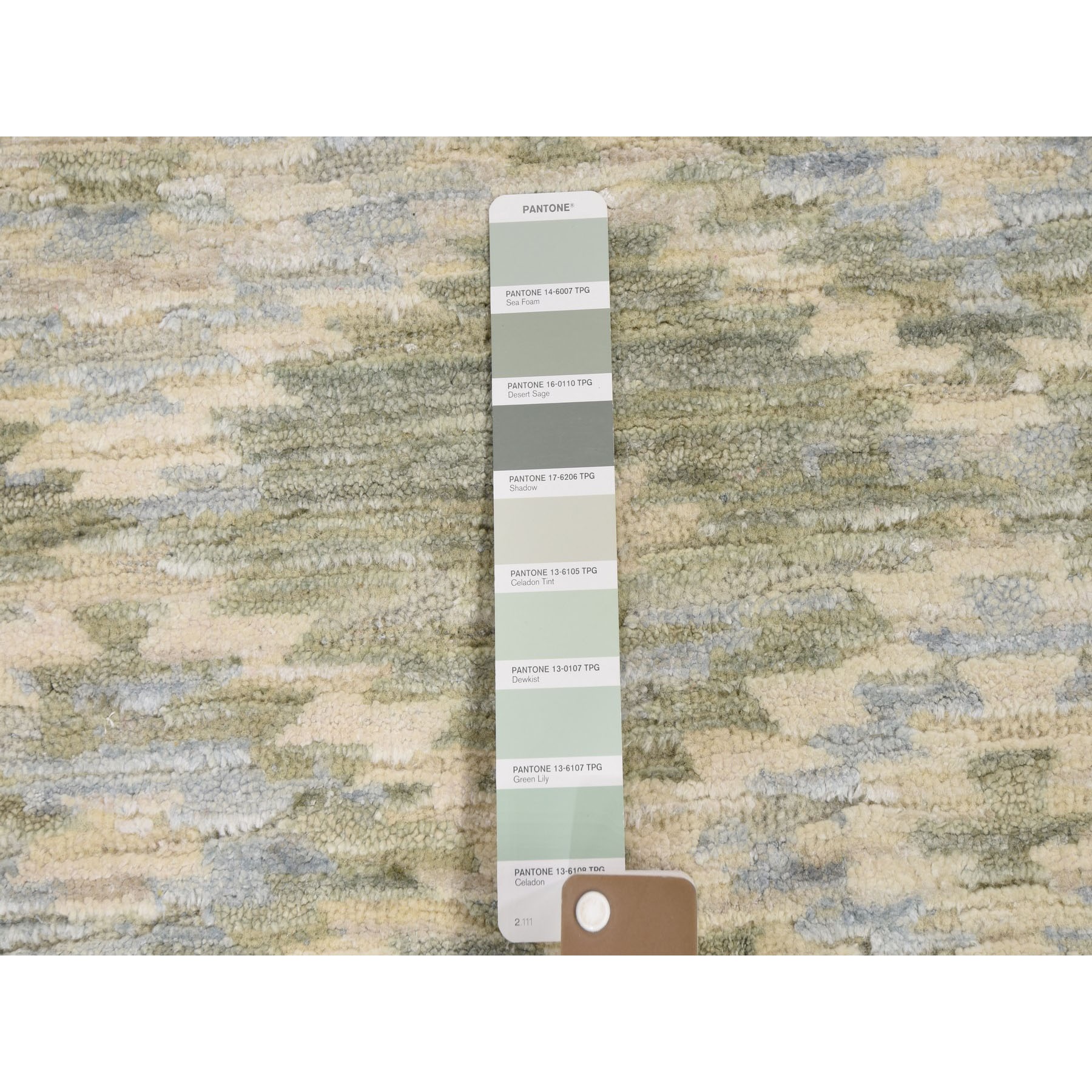 8-10 x12-1  THE PASTEL COLLECTION, Silk With Textured Wool Hand Knotted Oriental Rug 