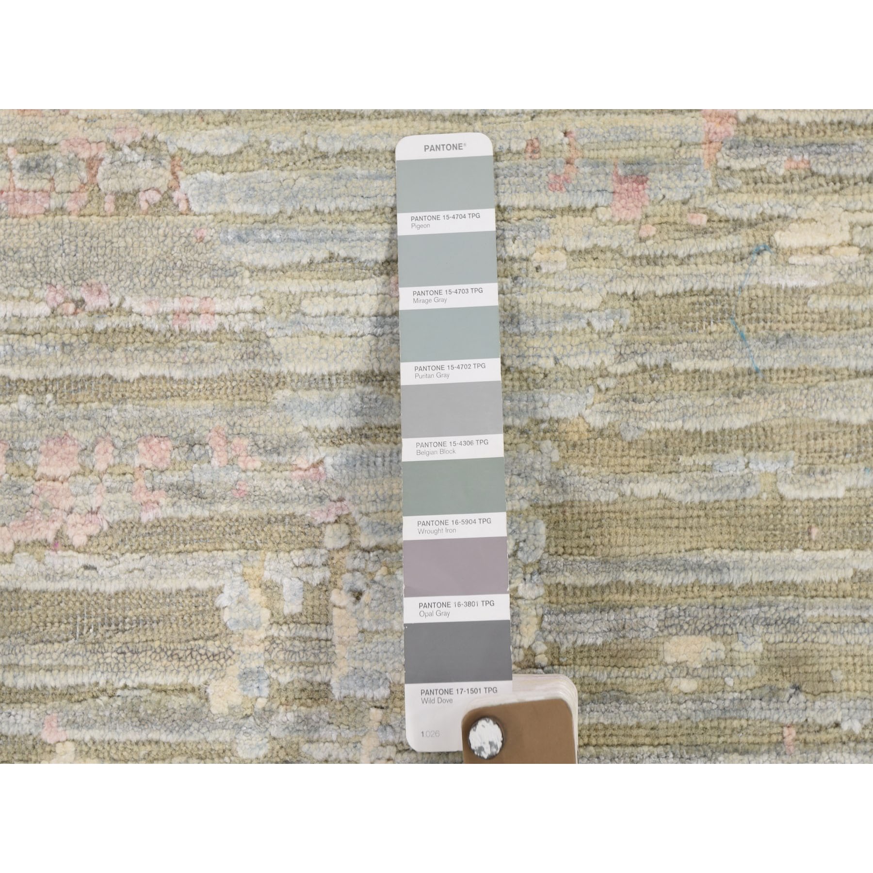 8-x10-2  THE PASTEL COLLECTION, Silk With Textured Wool Hand Knotted Oriental Rug 