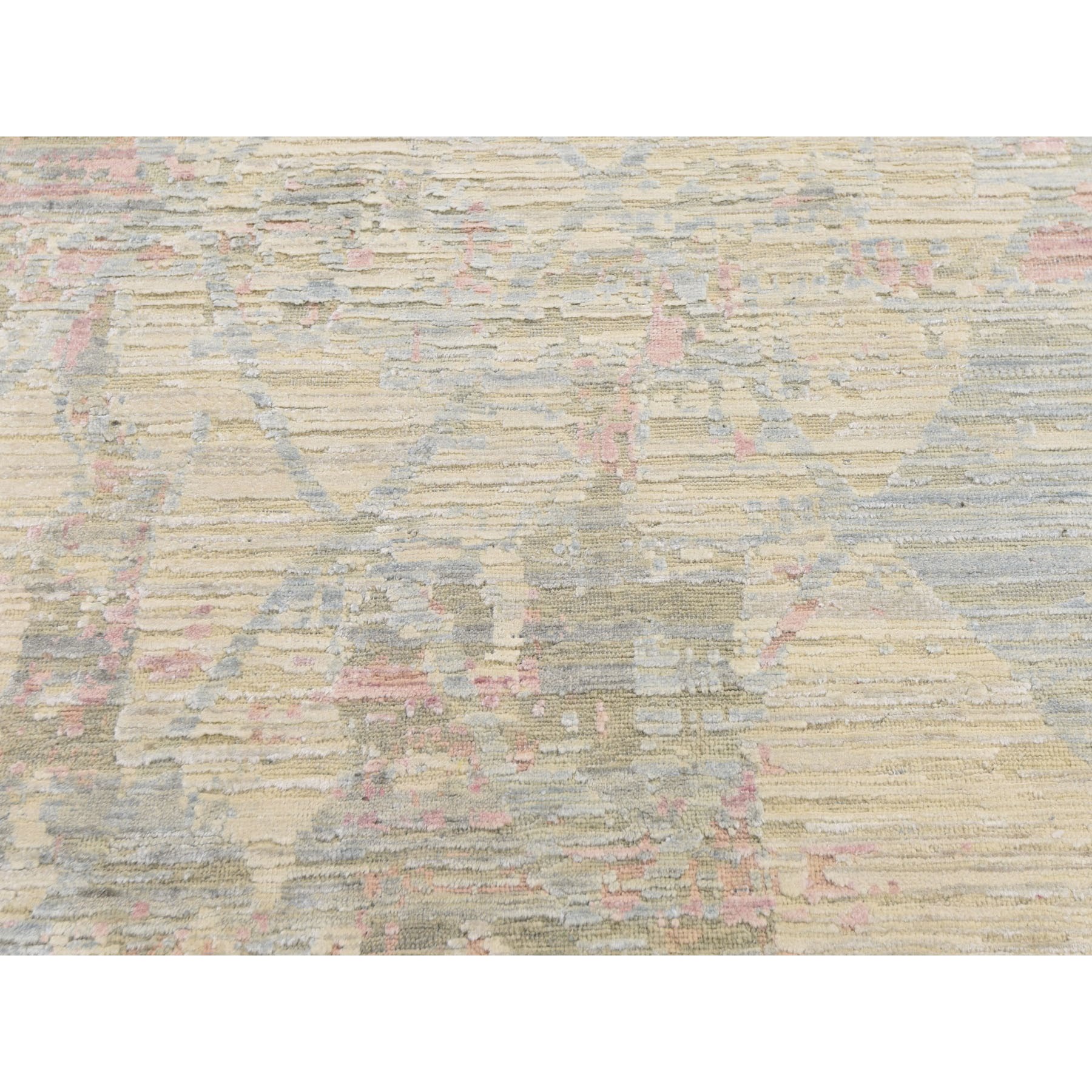 8-x10-2  THE PASTEL COLLECTION, Silk With Textured Wool Hand Knotted Oriental Rug 