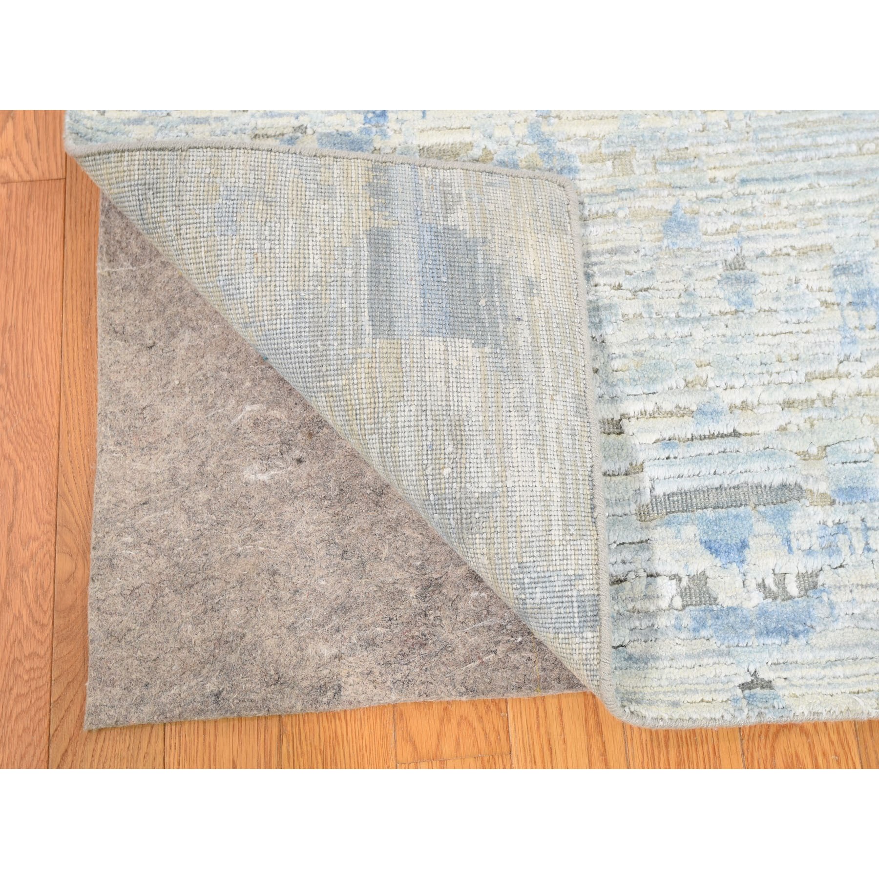 9-x11-10   THE PASTEL COLLECTION, Silk With Textured Wool Hand Knotted Oriental Rug 