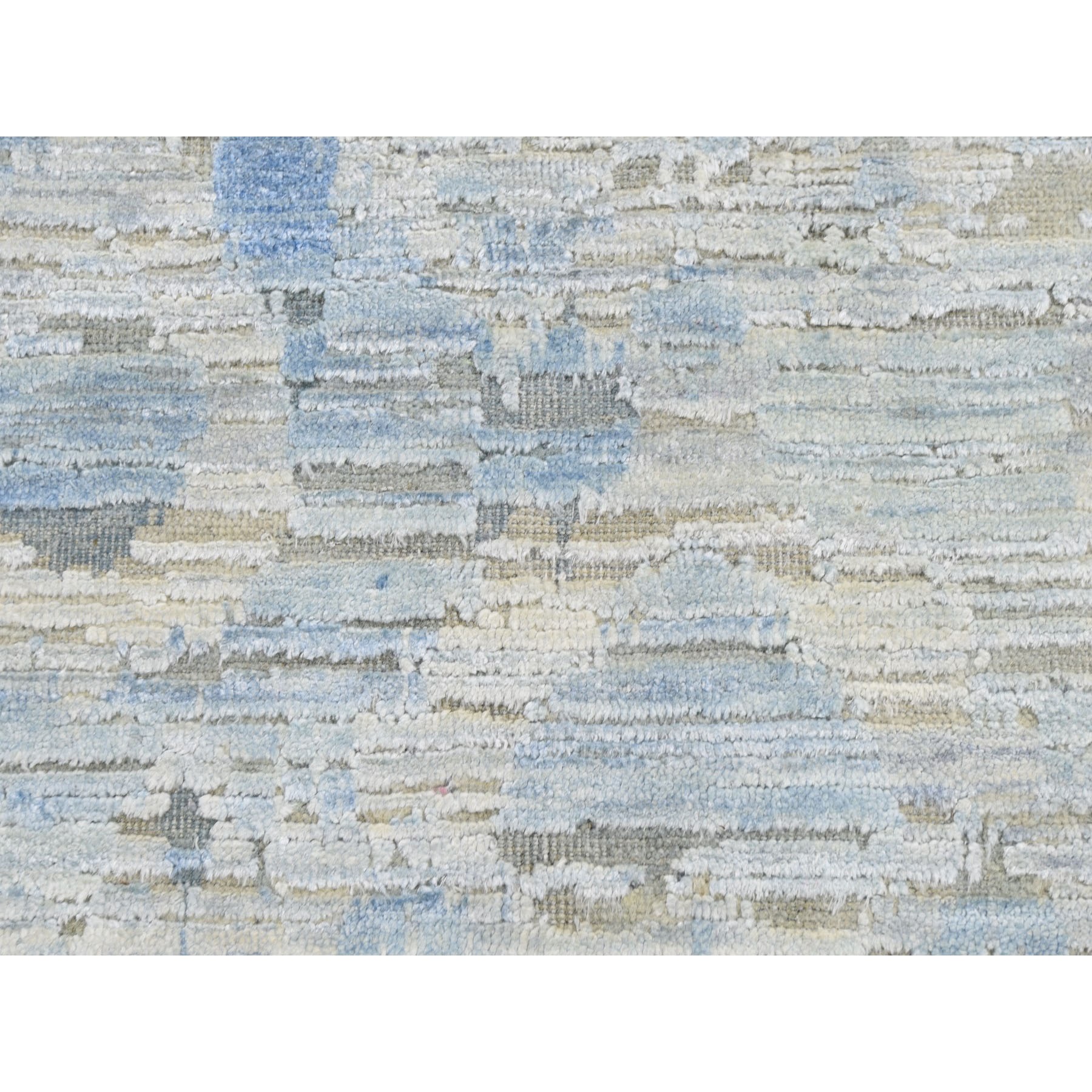 9-x11-10   THE PASTEL COLLECTION, Silk With Textured Wool Hand Knotted Oriental Rug 