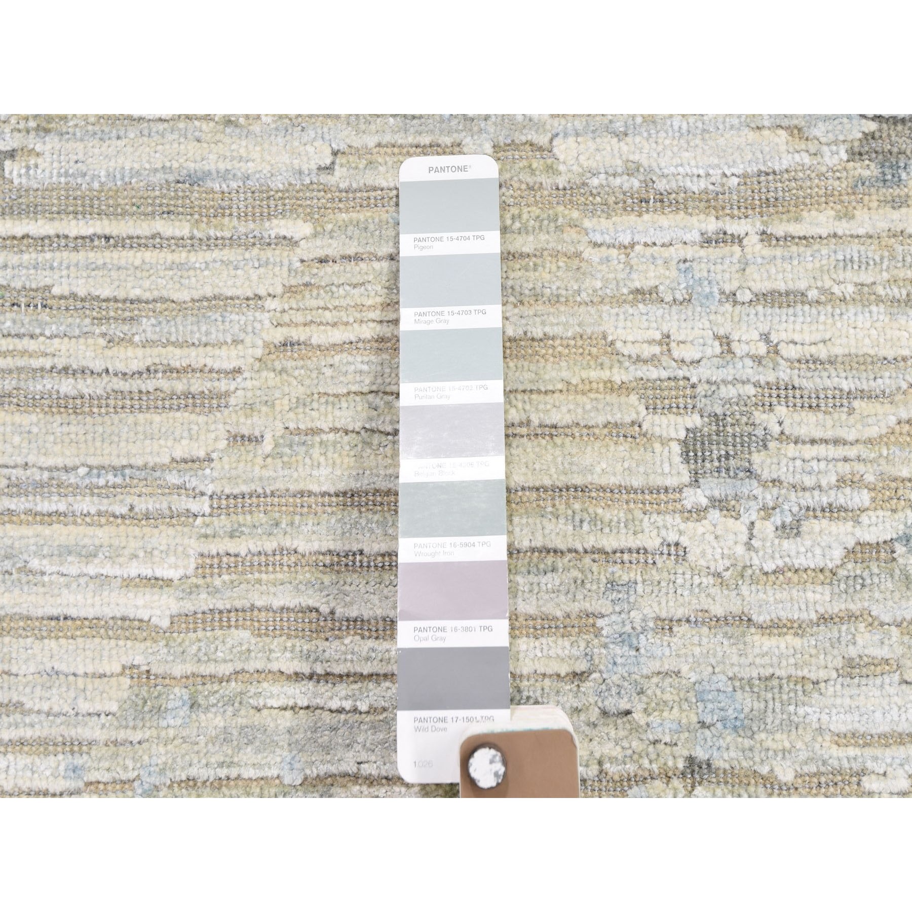 6-x9-2  THE PASTEL COLLECTION, Silk With Textured Wool Hand Knotted Oriental Rug 