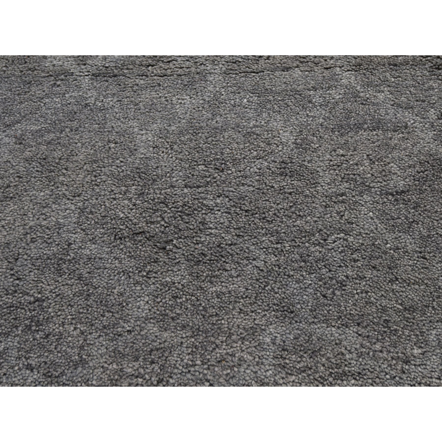 10-x14- Hand Knotted Pure Wool Grey Moroccan Berber Thick and Plush Oriental Rug 