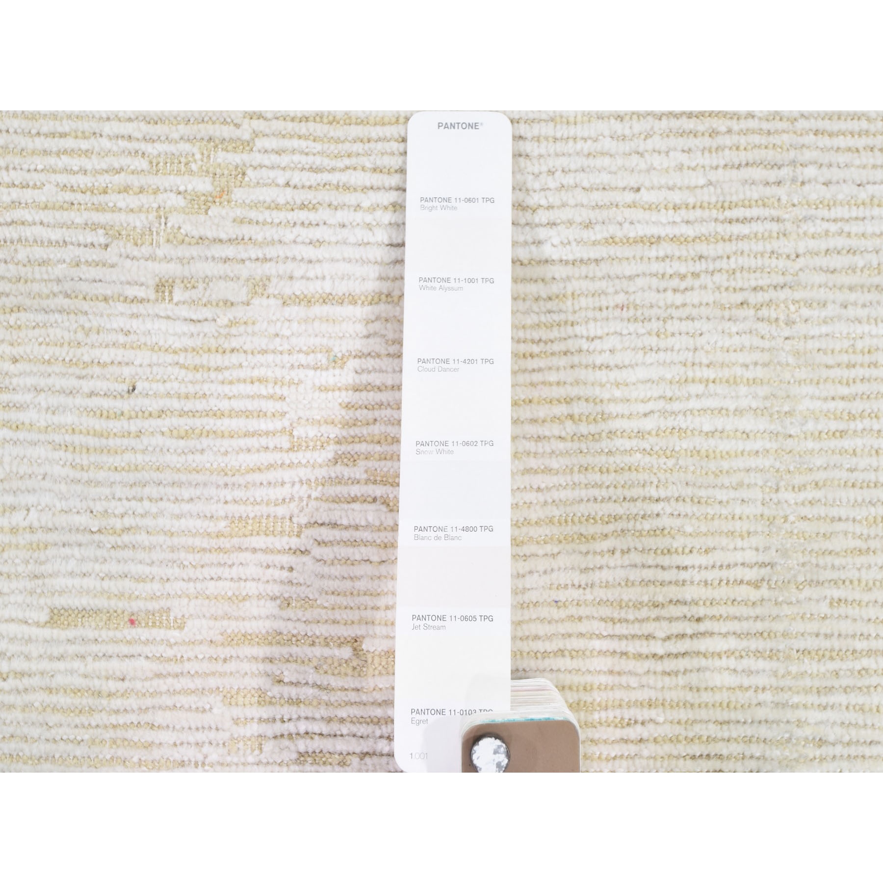 2-6 x6-5  Silk with Textured Wool Tone on Tone Gabbeh Design Hi-Lo Pile Oriental Runner Rug 
