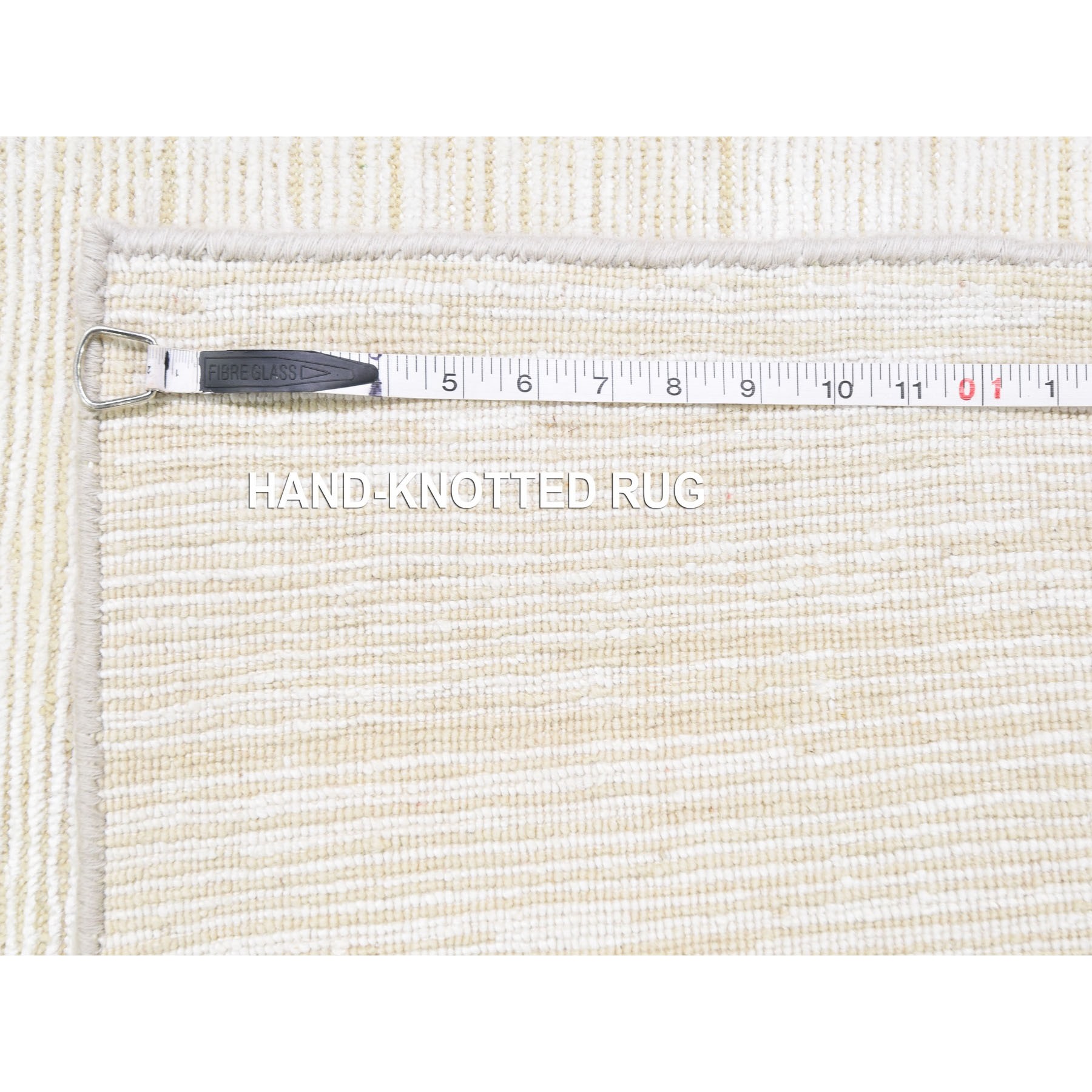 2-6 x6-5  Silk with Textured Wool Tone on Tone Gabbeh Design Hi-Lo Pile Oriental Runner Rug 