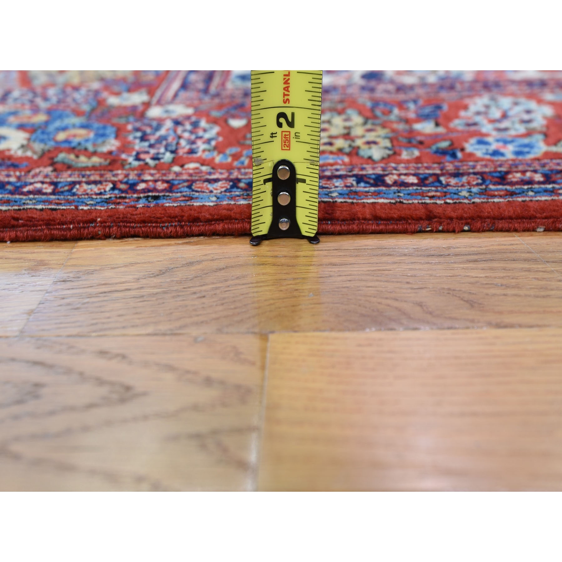 4'4"x6'9" Beige One From A Pair Antique Persian Kashan Exc Cond Clean And Soft Hand Knotted Pure Wool Oriental Rug Sh48698