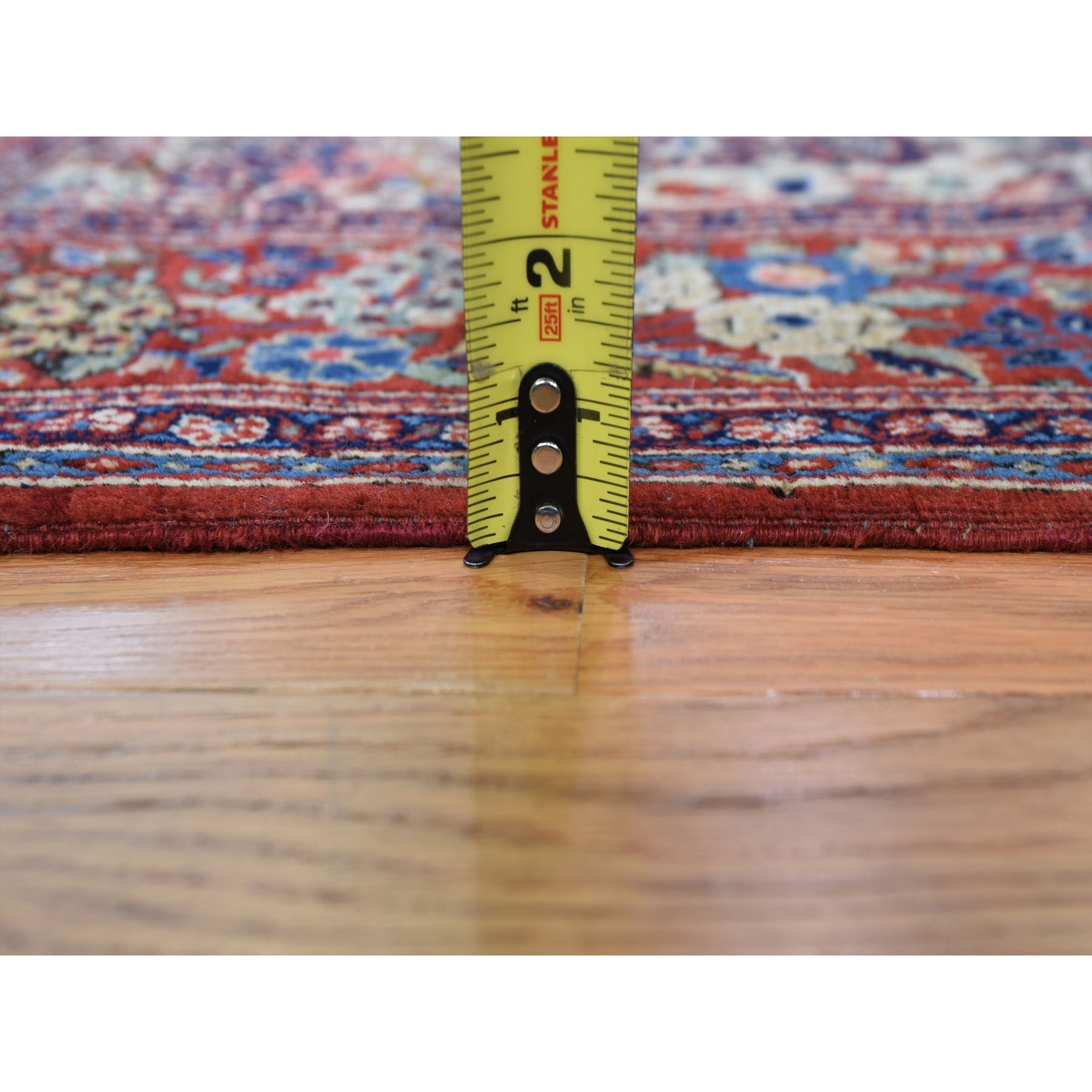 4'4"x6'9" Beige One From A Pair Antique Persian Kashan Exc Cond Clean And Soft Hand Knotted Pure Wool Oriental Rug Sh48701