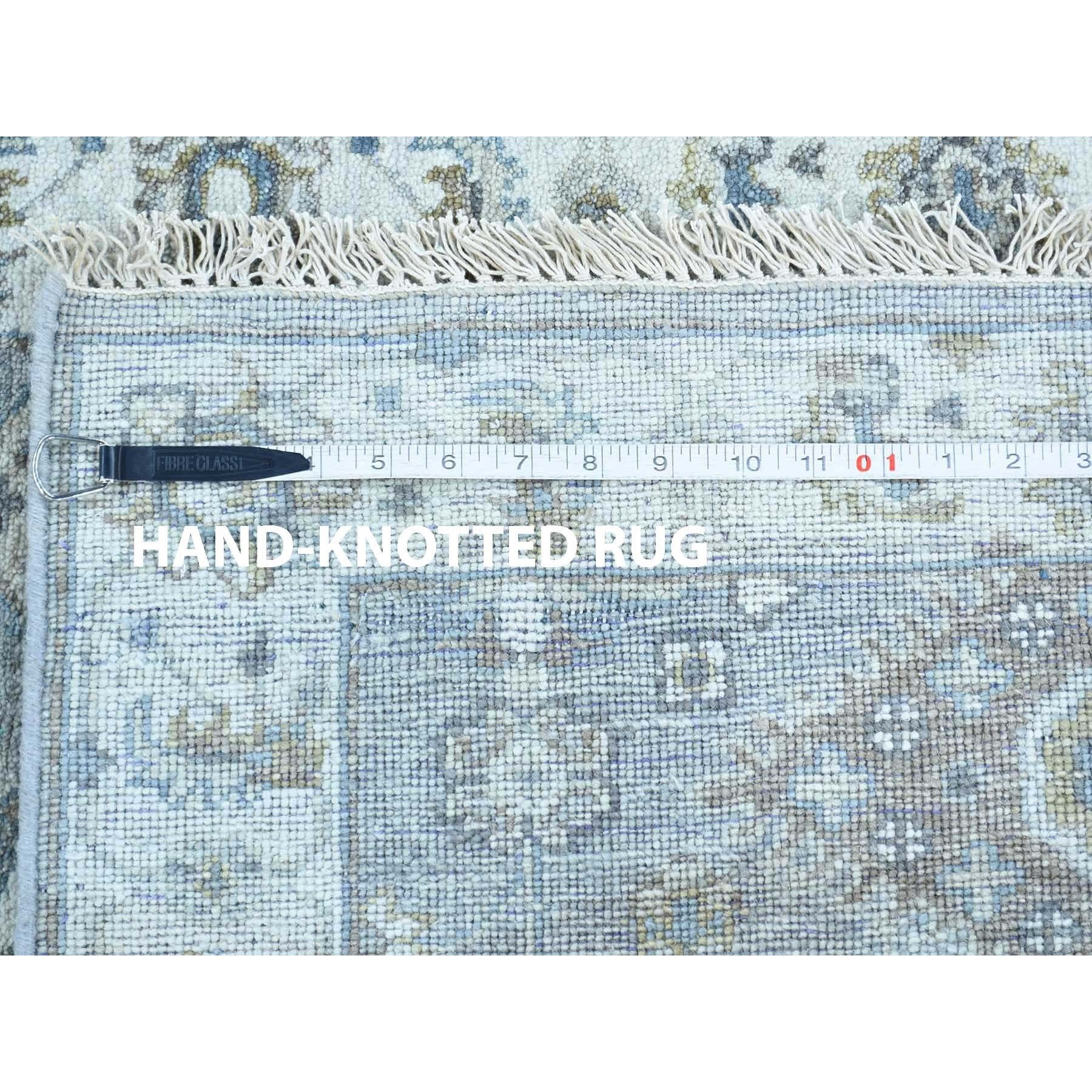 2-6 x5-10  Gray Karajeh Design Pure Wool Runner Hand knotted Oriental Rug 