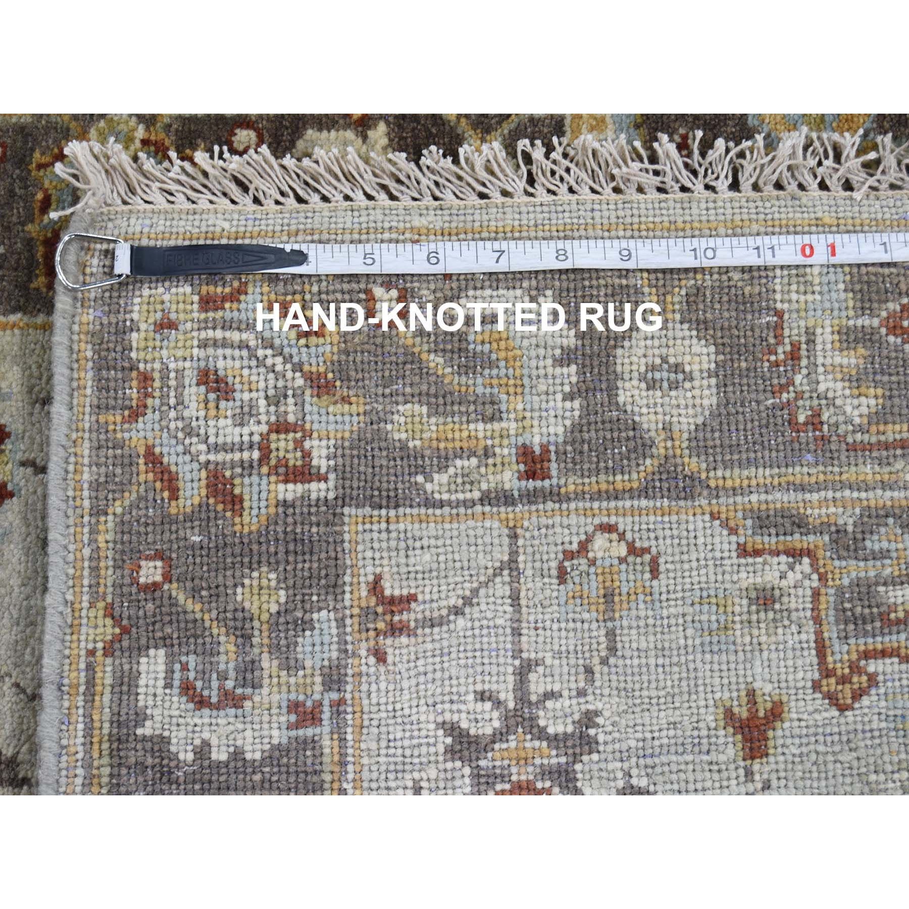 2-7 x10- Pure Wool Karajeh Design Hand-Knotted Runner Oriental Rug 