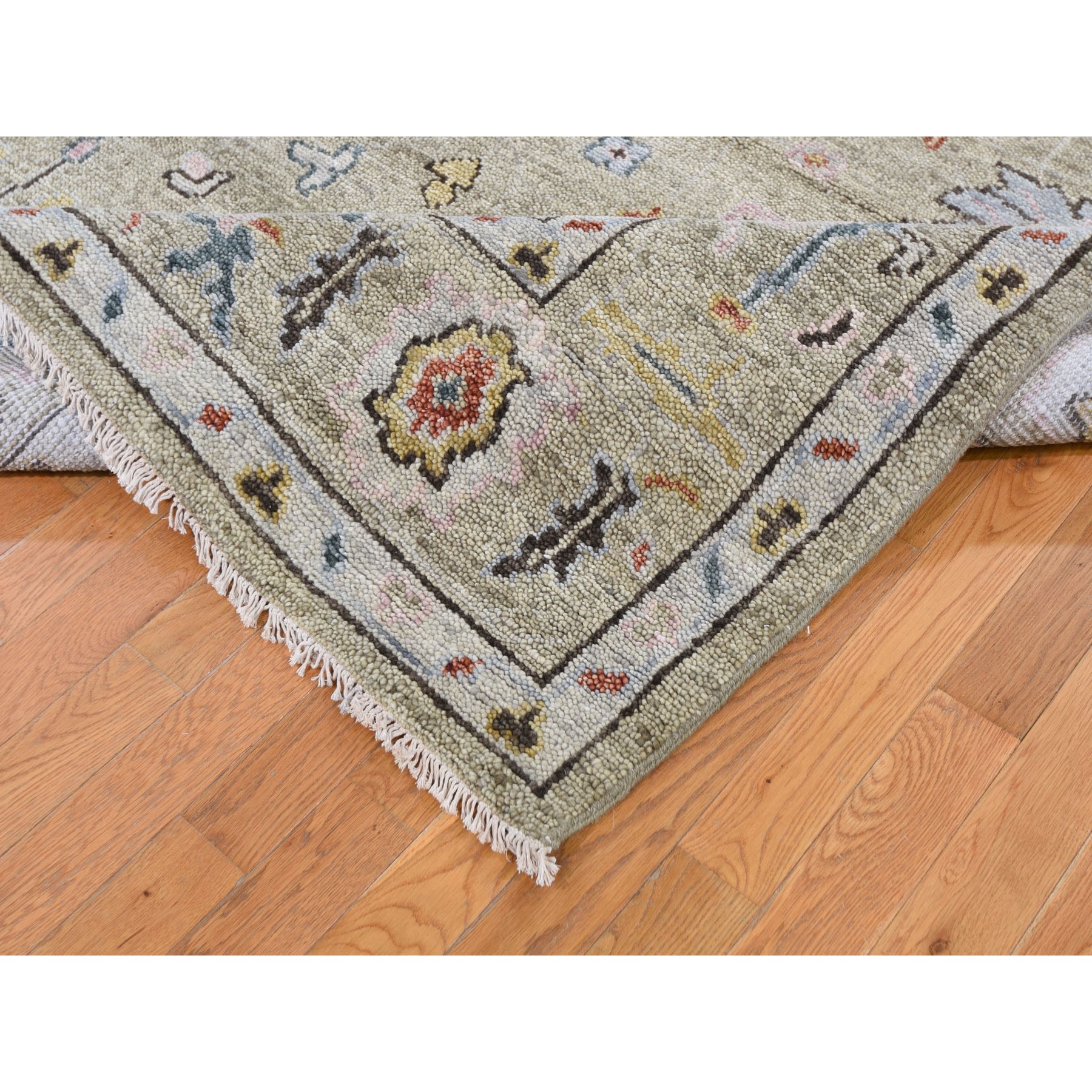 9-x11-10   Gray Supple Collection Oushak Design Hand Knotted Oriental Rug 