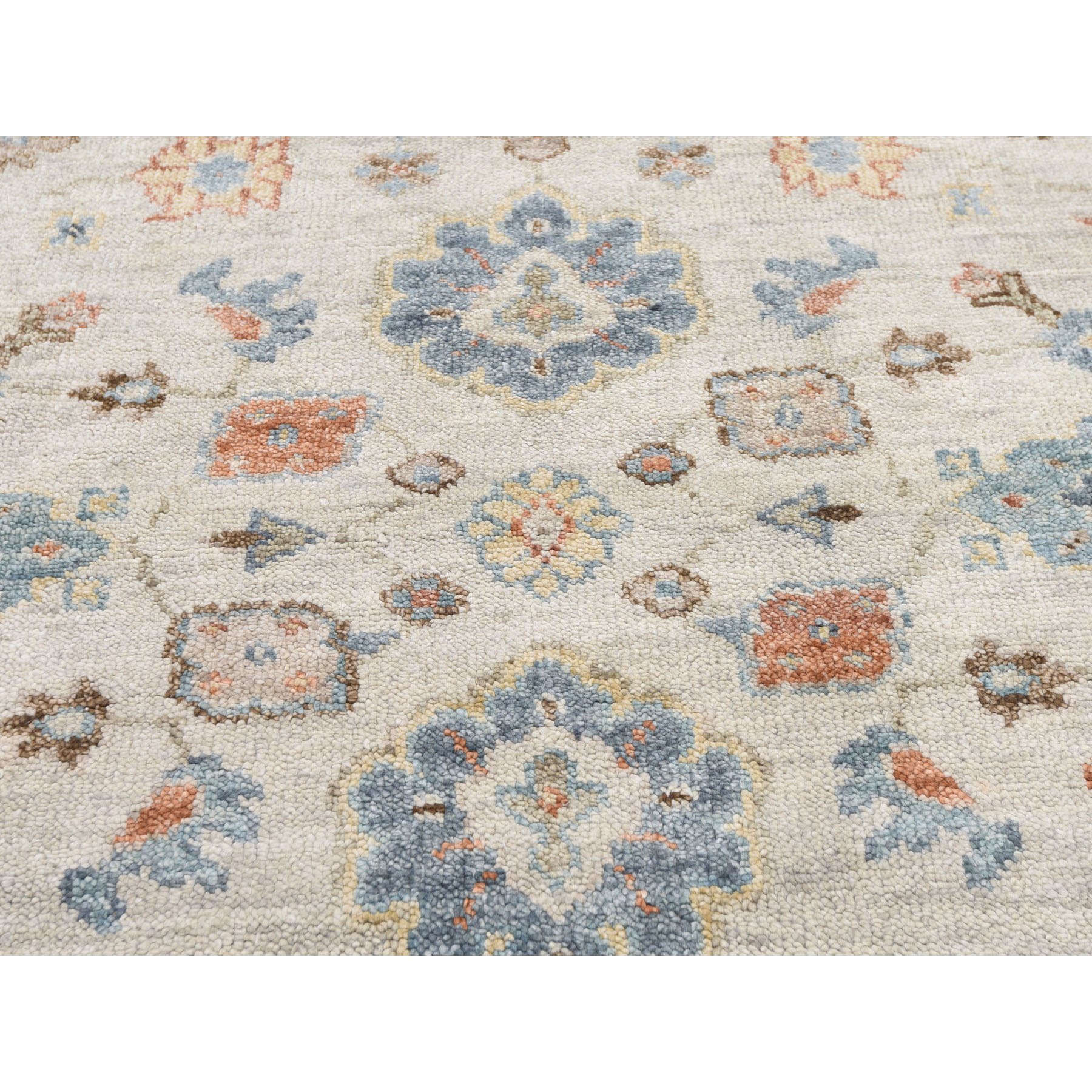 9-x11-10  Gray Supple Collection Oushak Design Hand Knotted Oriental Rug 