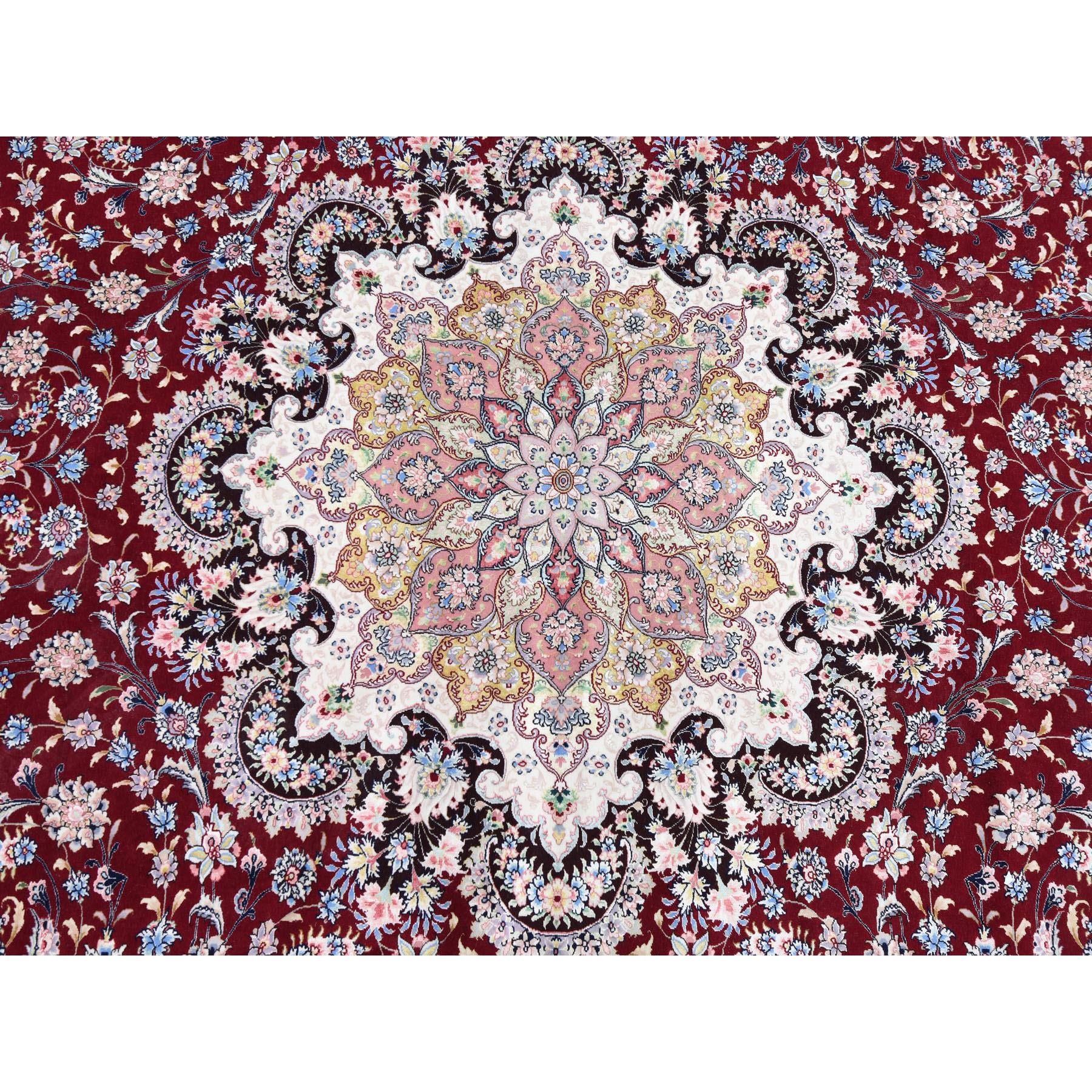11-6 x16-8  Red Oversized New Persian Tabriz 400 KPSI Double Signature Hand Knotted Oriental Rug 