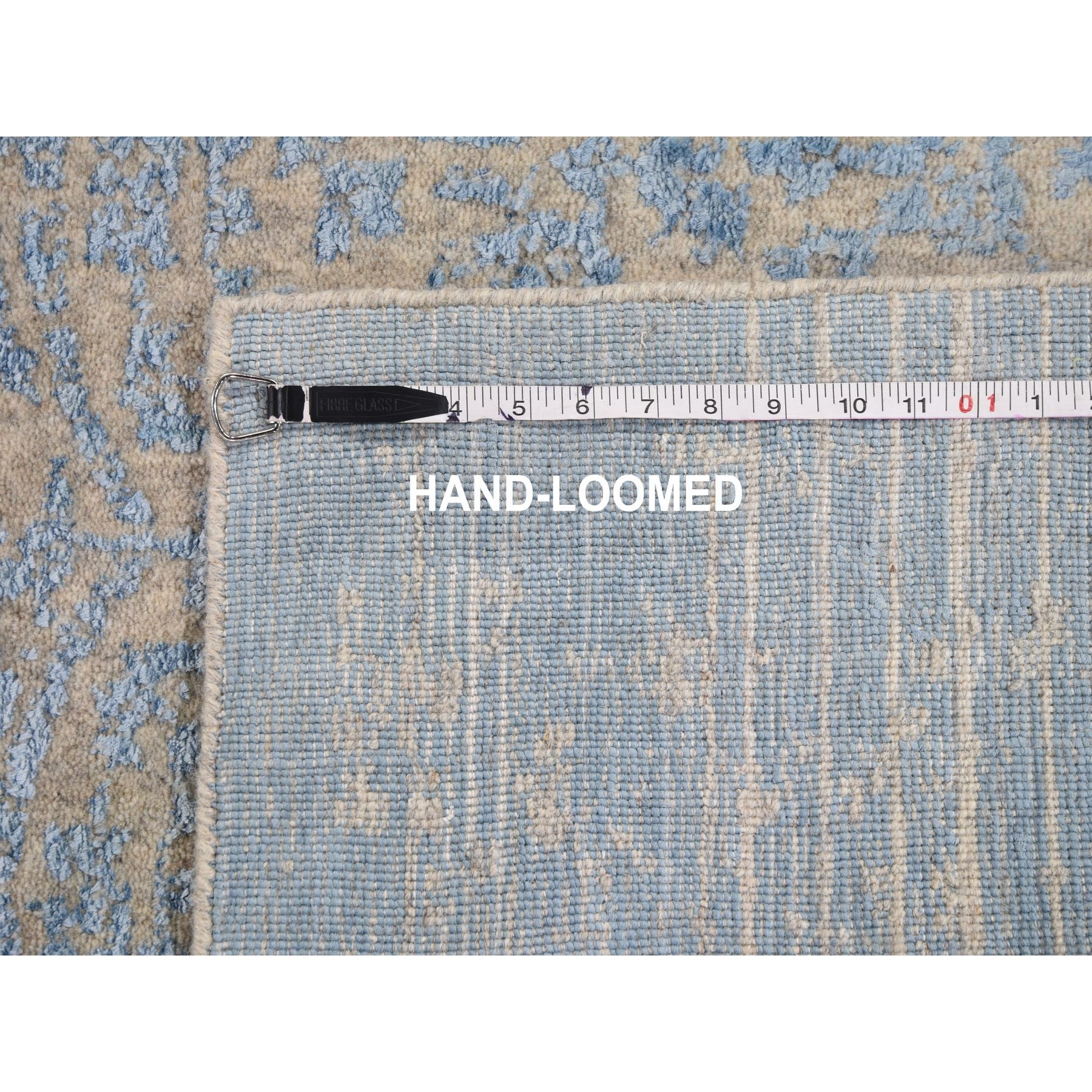 5-10 x8-9  Hand Loomed Broken Pomegranate Design Tone on Tone Oriental Rug 