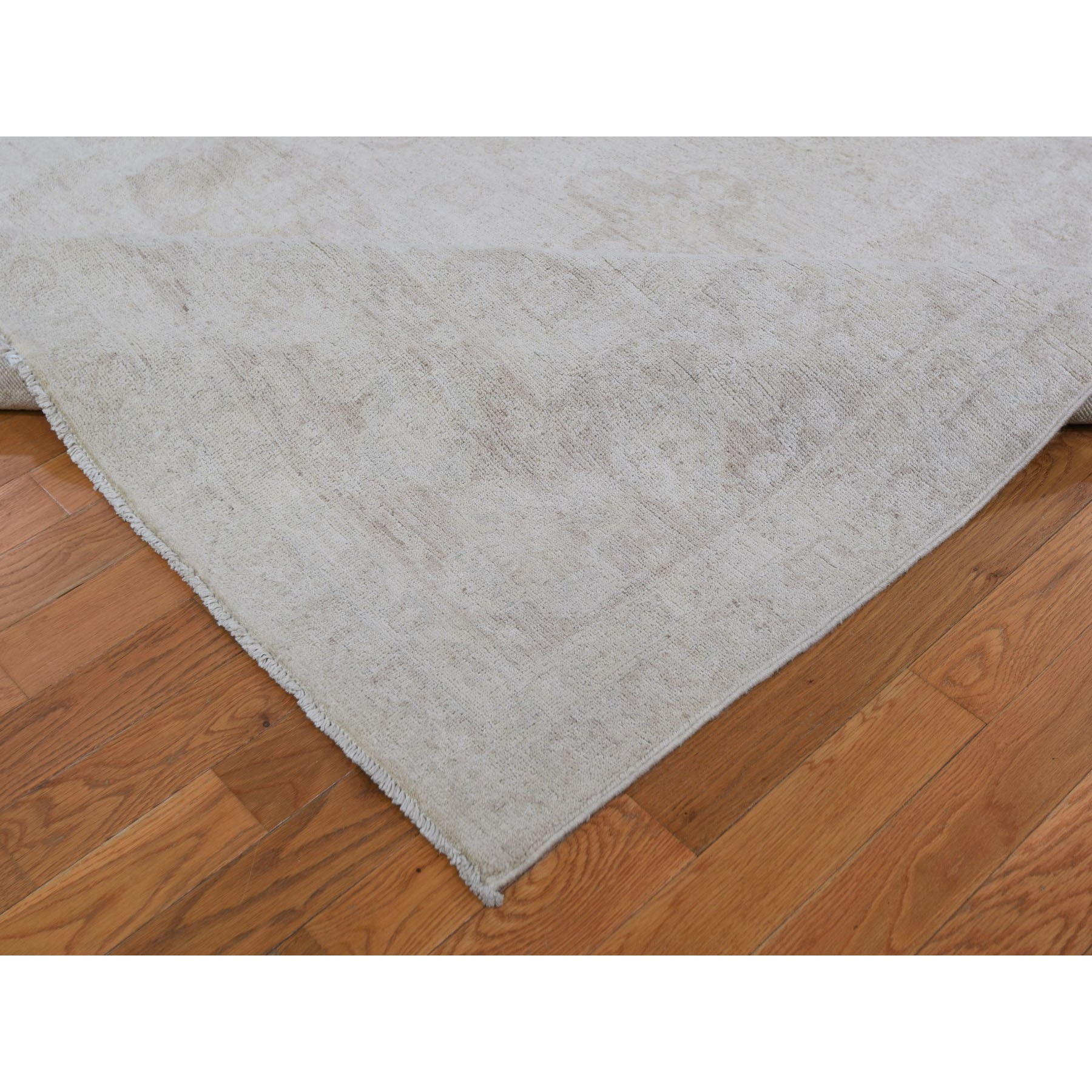 8-x10- Hand Knotted Washed Out Pure Wool Oushak Oriental Rug 