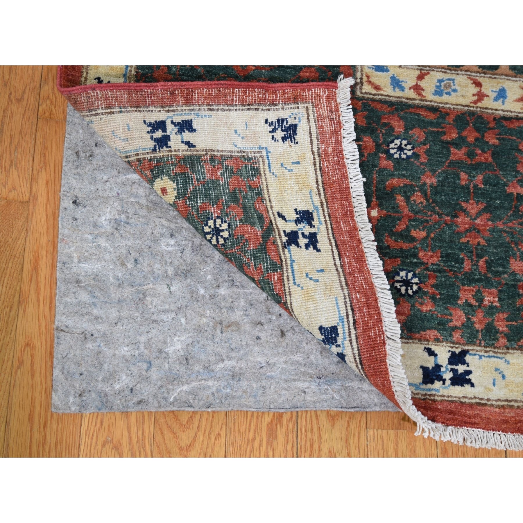 9-x12- Peshawar with Mamluk Design Hand Knotted Pure Wool Oriental Rug 