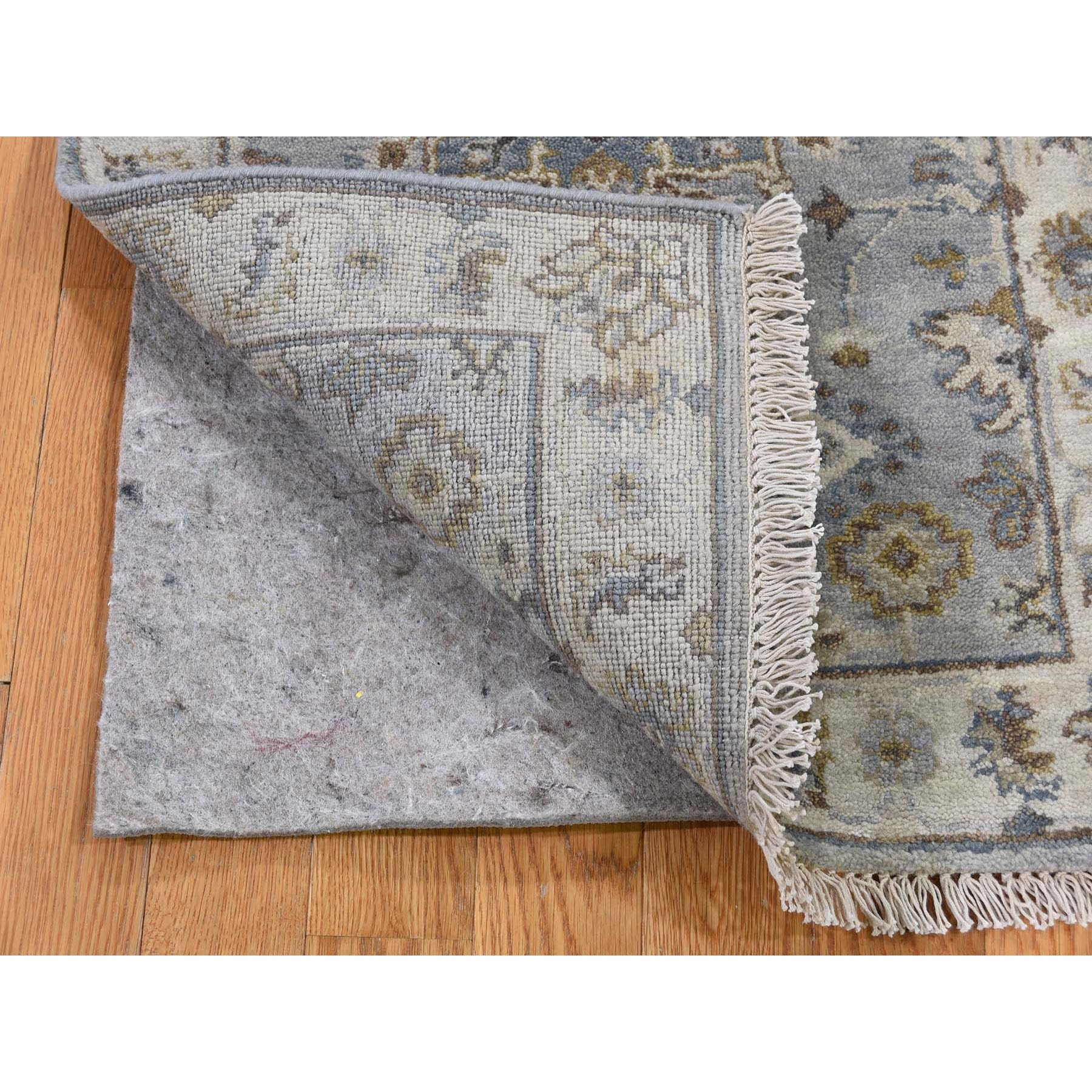 2-x3- Gray Karajeh Design Pure Wool Hand Knotted Oriental Rug 