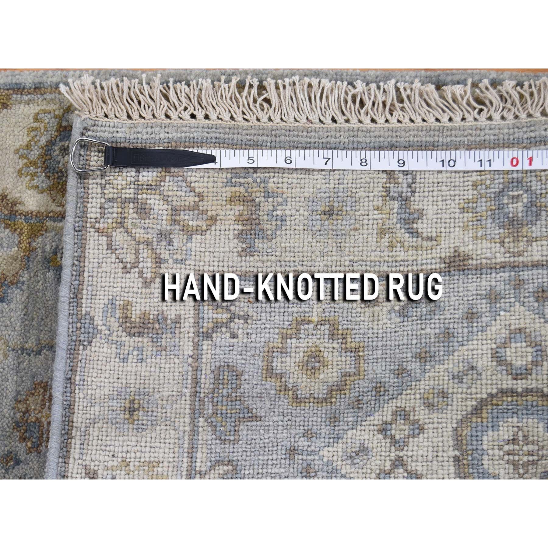2-x3- Gray Karajeh Design Pure Wool Hand Knotted Oriental Rug 