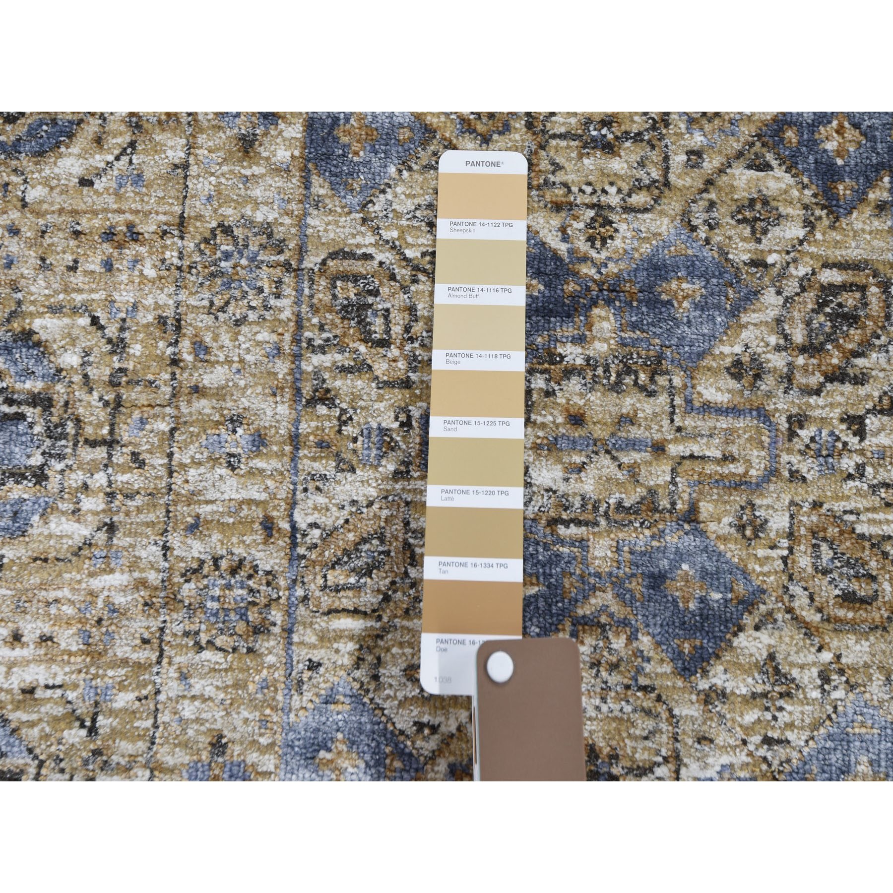 2-7 x6-1  Silk With Textured Wool Mamluk Design Runner Hand knotted Oriental Rug 