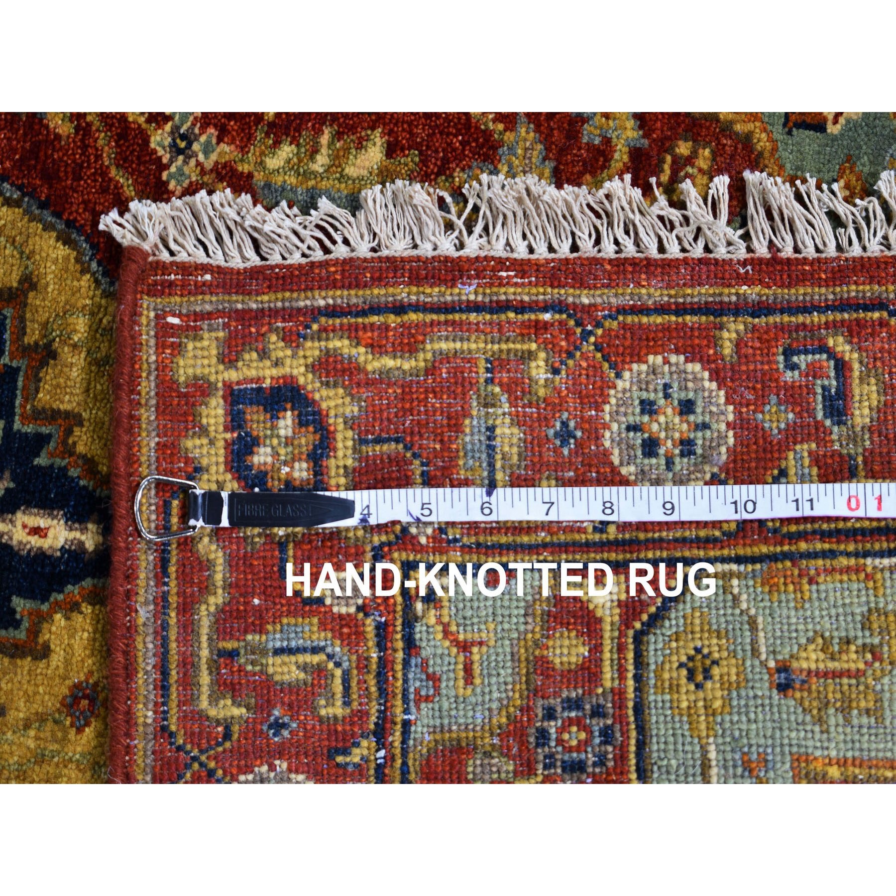 2-8 x20- Red Antiqued Heriz Pure Wool XL Runner Hand Knotted Oriental Rug 