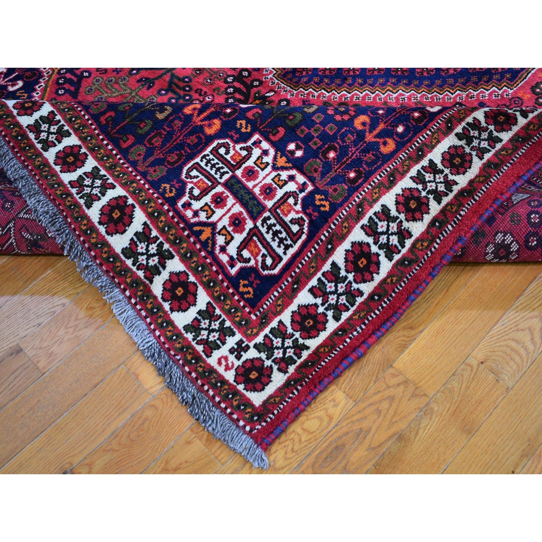 6-6 x9-8  Red New Persian Shiraz Full Pile Hand Knotted Oriental Rug 
