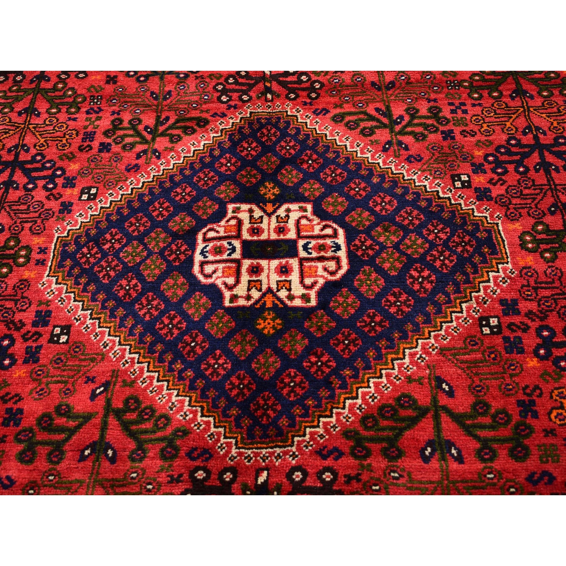 6-6 x9-8  Red New Persian Shiraz Full Pile Hand Knotted Oriental Rug 