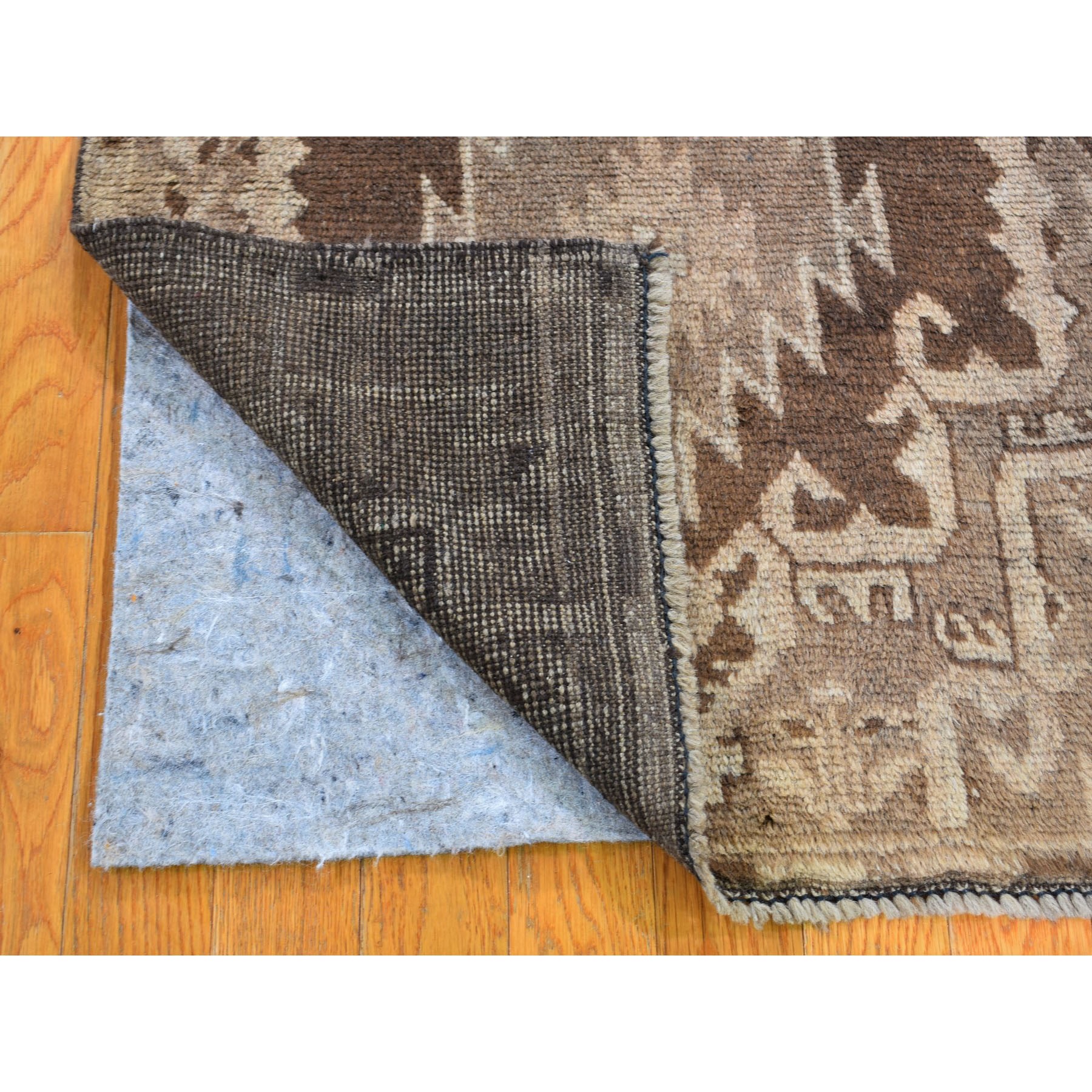 2-7 x6-3  Washed Out Afghan Baluch With Natural Colors Pure Wool Runner Hand Knotted Oriental Rug 