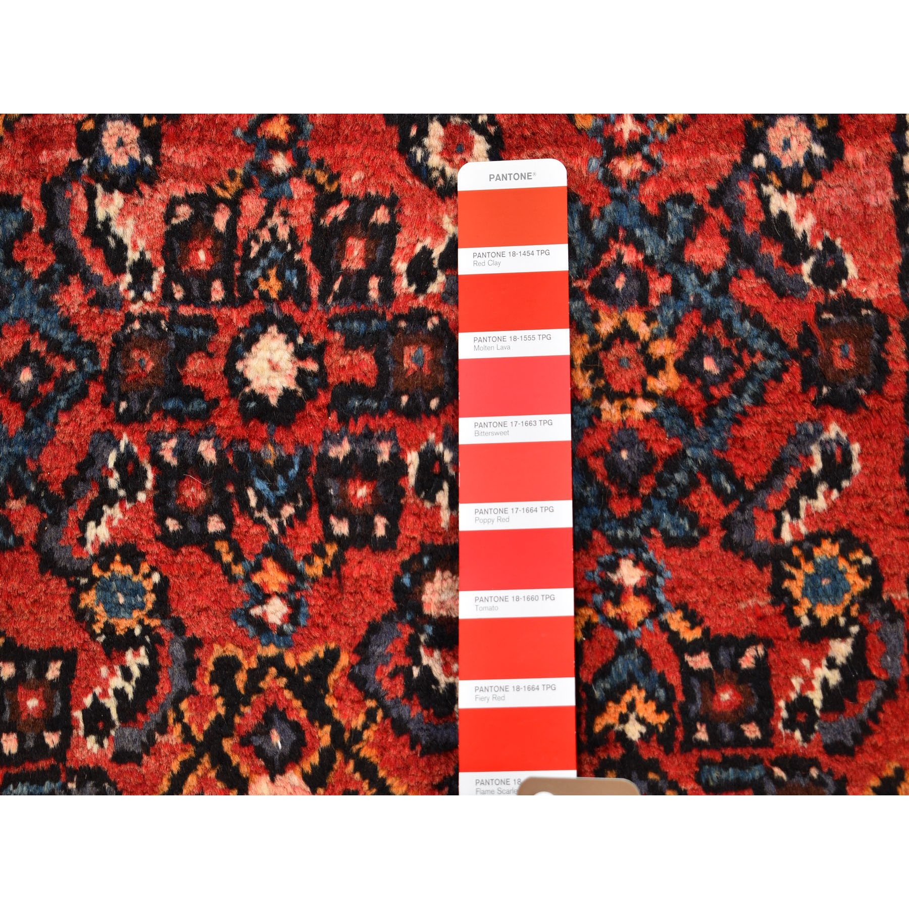2-8 x10- Red New Persian Hamadan Fish Design Wool Hand Knotted Narrow Runner Oriental Rug 