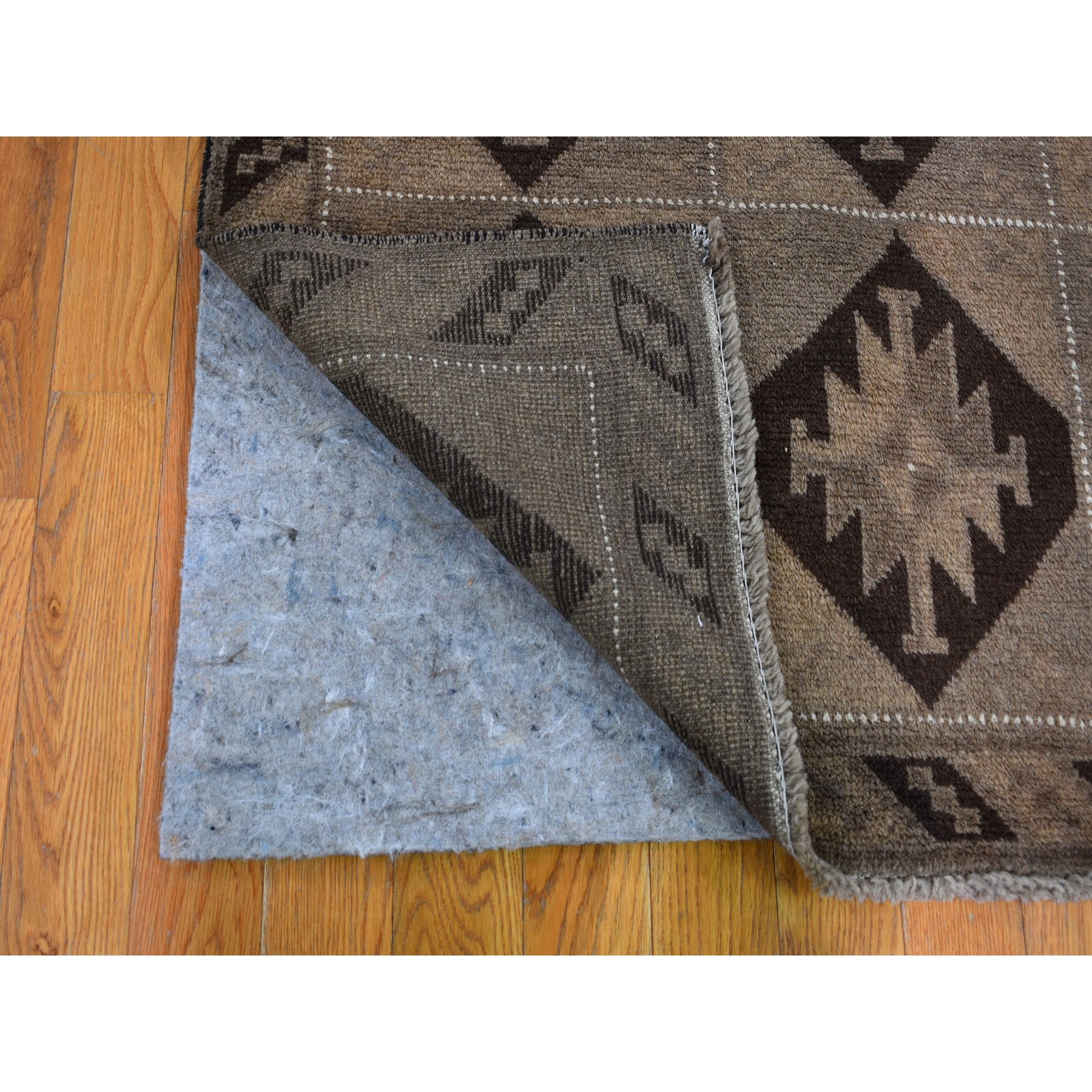 3-6 x6-3  Washed Out Afghan Baluch With Natural Colors Pure Wool Hand Knotted Oriental Rug 