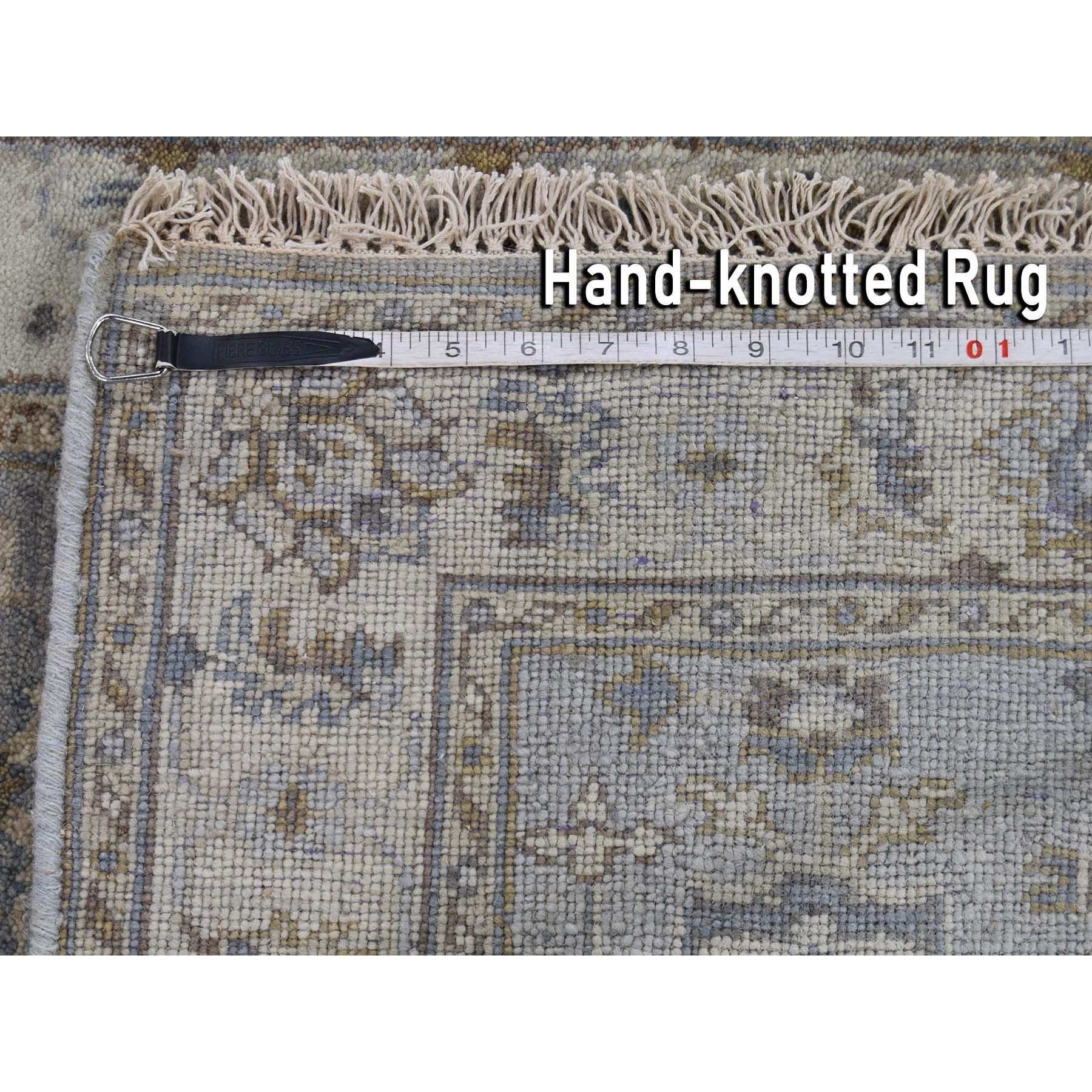 3-1 x5- Gray Karajeh Design Pure Wool Hand Knotted Oriental Rug 