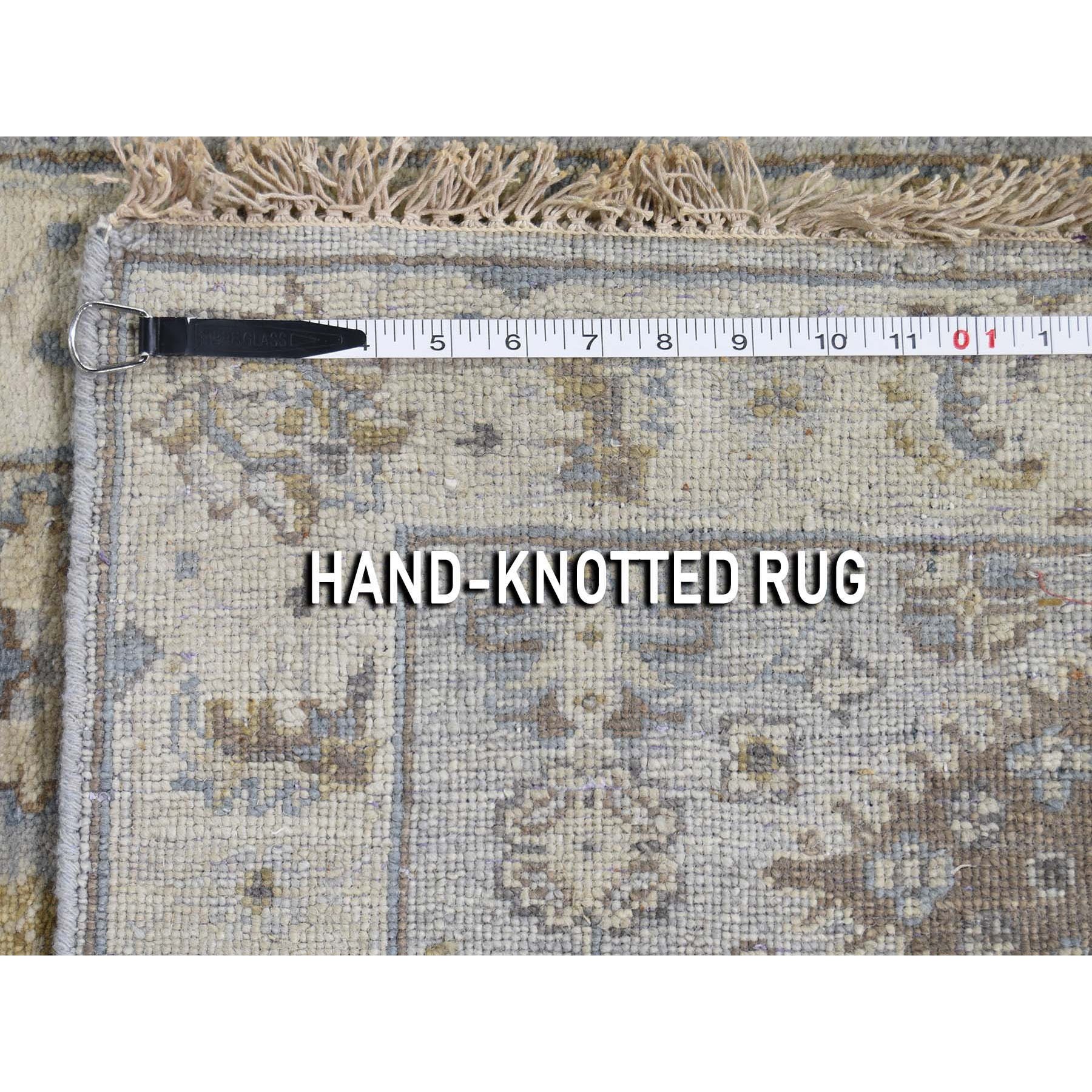 2-8 x22- Gray Karajeh Design Pure Wool Hand Knotted XL Runner Oriental Rug 