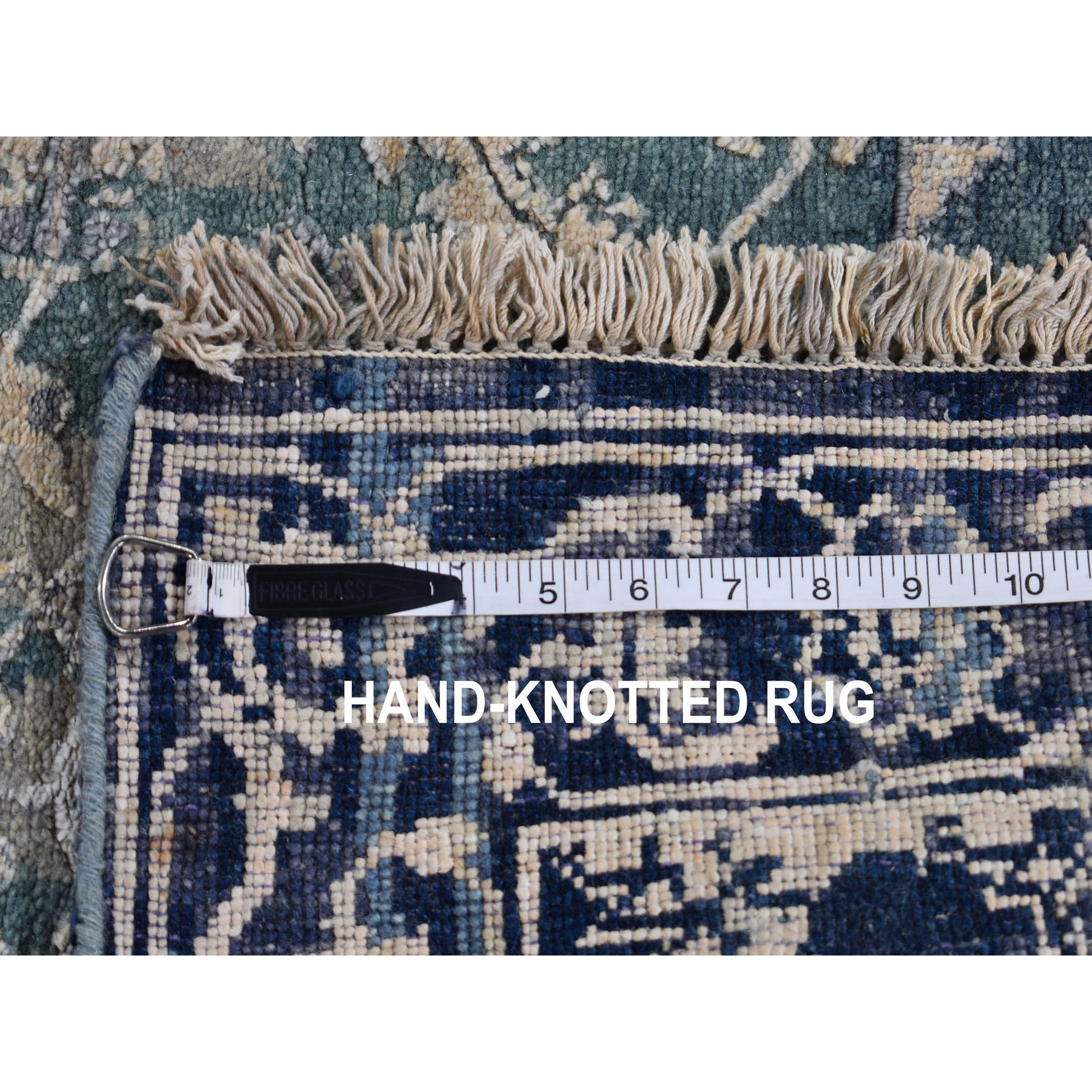 2-7 x24- Broken Persian Heriz All Over Design Wool And Silk Hand Knotted XL Runner Oriental Rug 