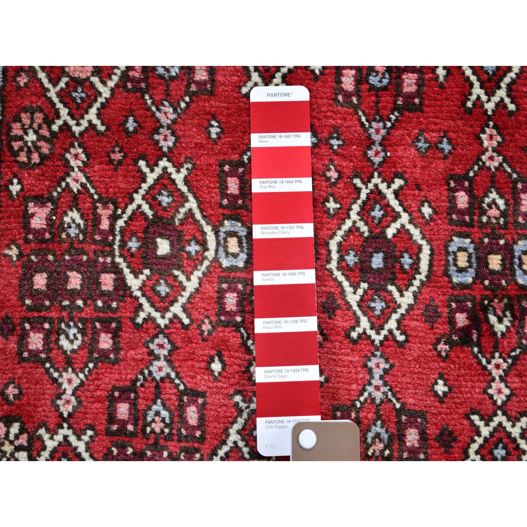 2-8 x9-7   Red New Persian Hamadan All Over Design Pure Wool Hand Knotted Oriental Rug 