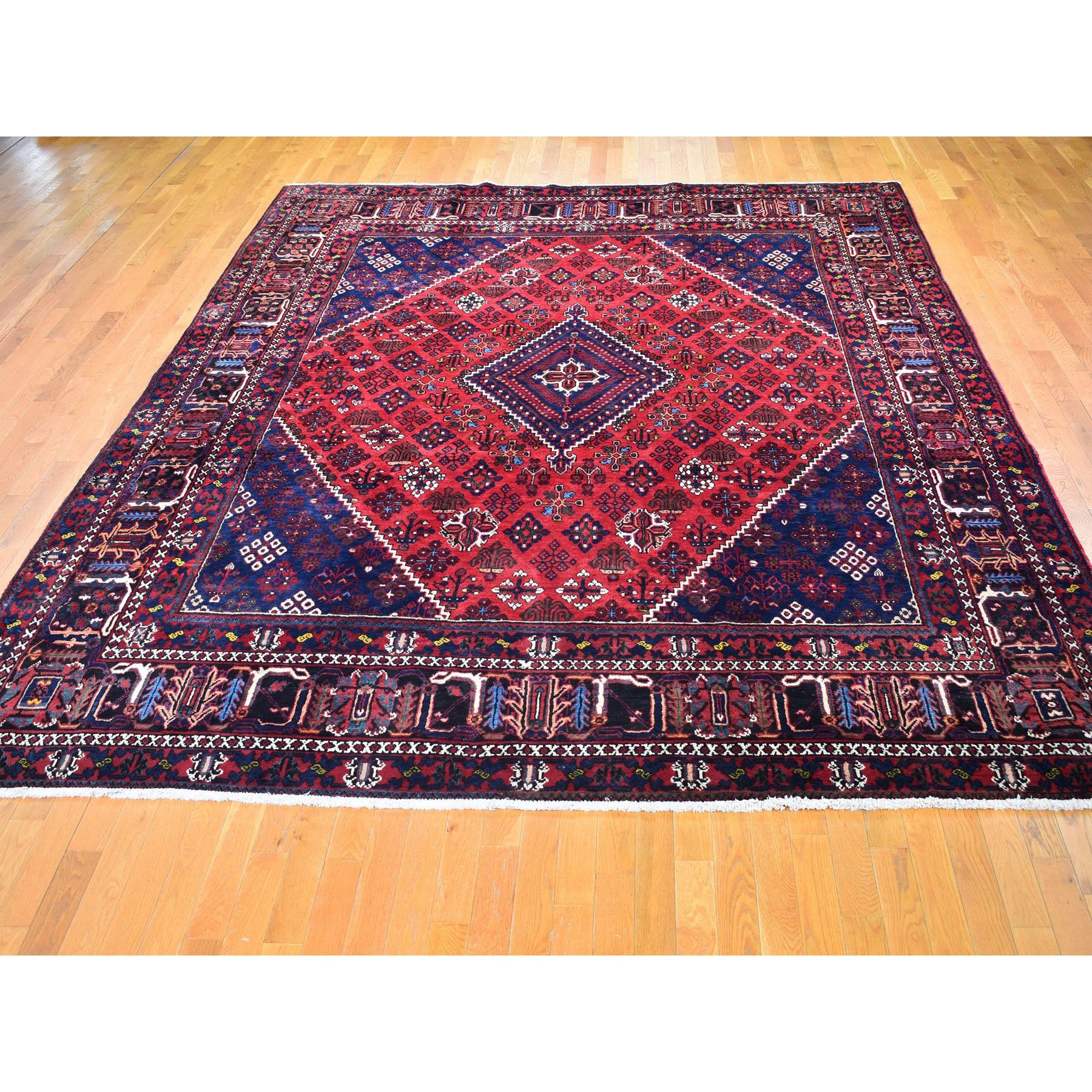 10-1 x12-8  Red Vintage Persian Joshagan Full Pile Exc Cond Clean Hand Knotted Oriental Rug 