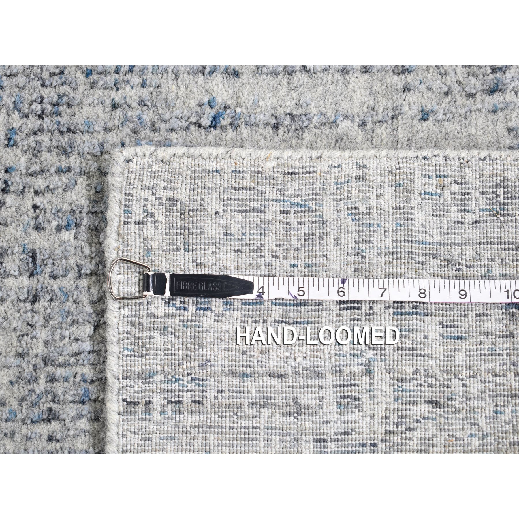 2-7 x9-9  Gray Fine jacquard Hand Loomed Modern Wool And Art Silk Oriental Rug 