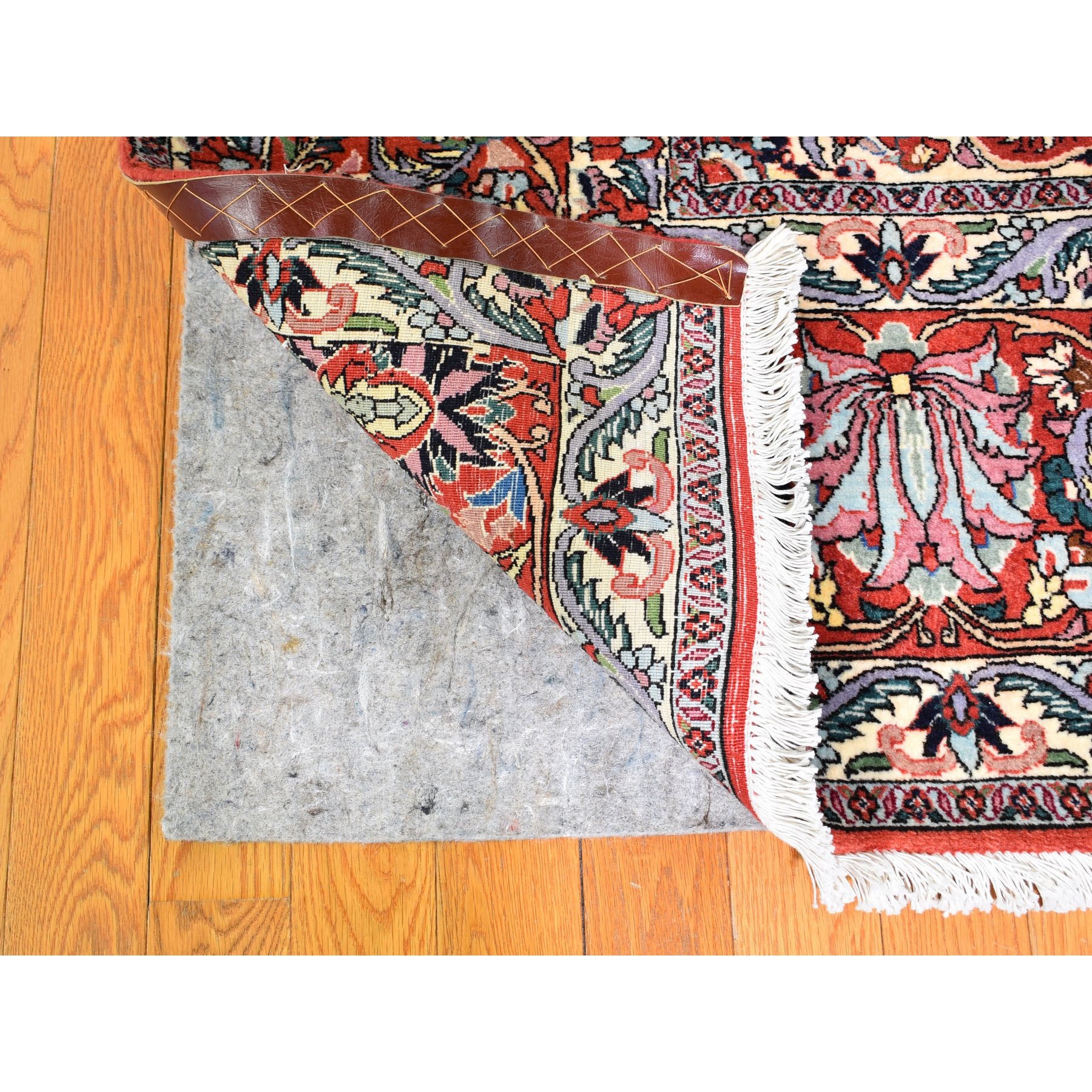 9-10 x12-8  Ivory New Persian Bijar 400 KPSI Wool And Silk Hand Knotted Oriental Rug 